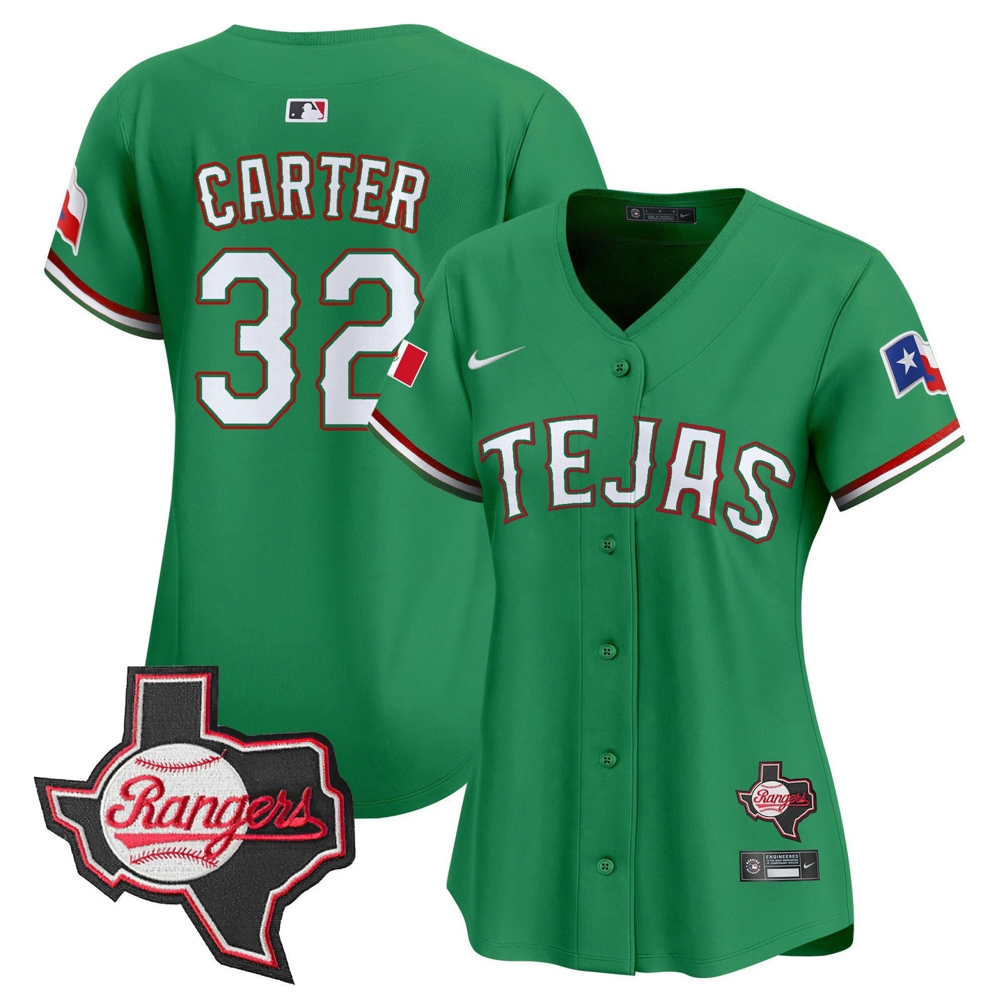 Camisa MLB Women’s Texas Mexico Texas Patch Vapor Premier Limited Jersey