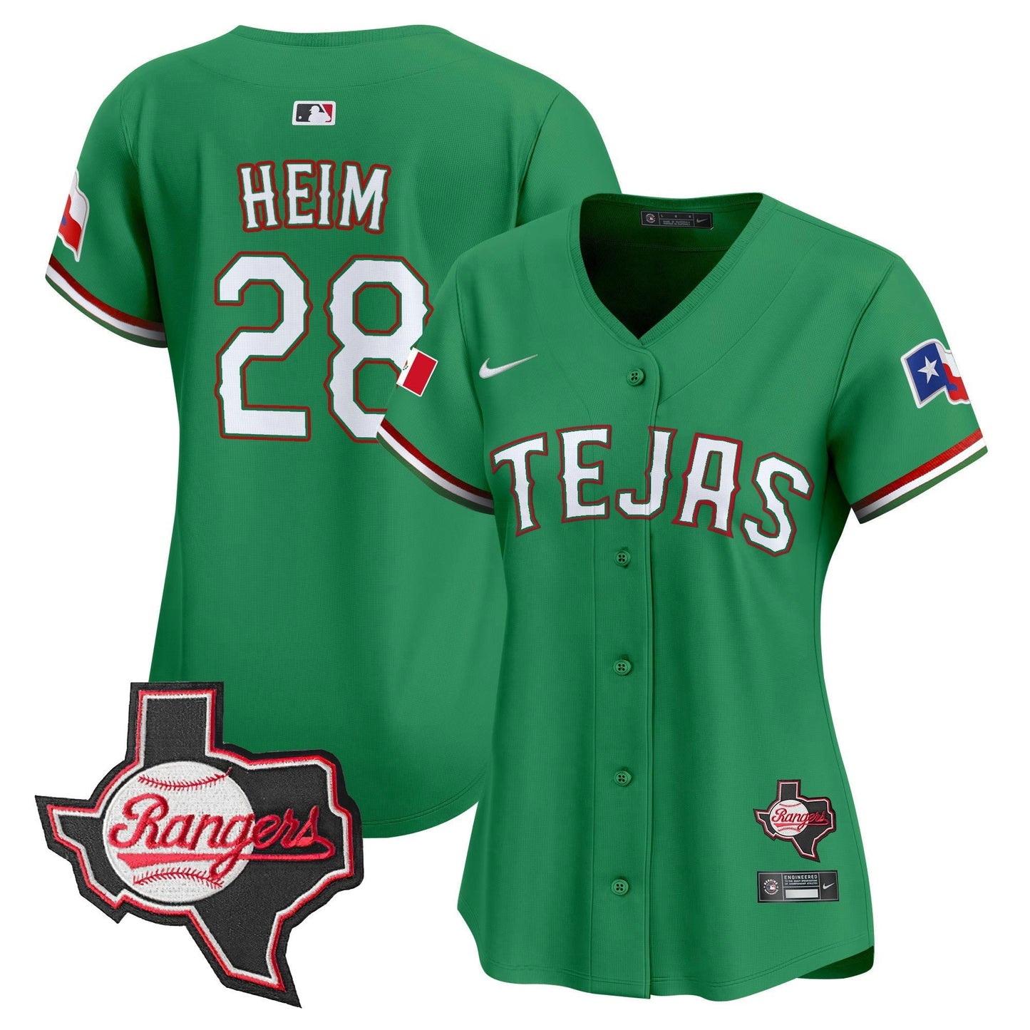Camisa MLB Women’s Texas Mexico Texas Patch Vapor Premier Limited Jersey