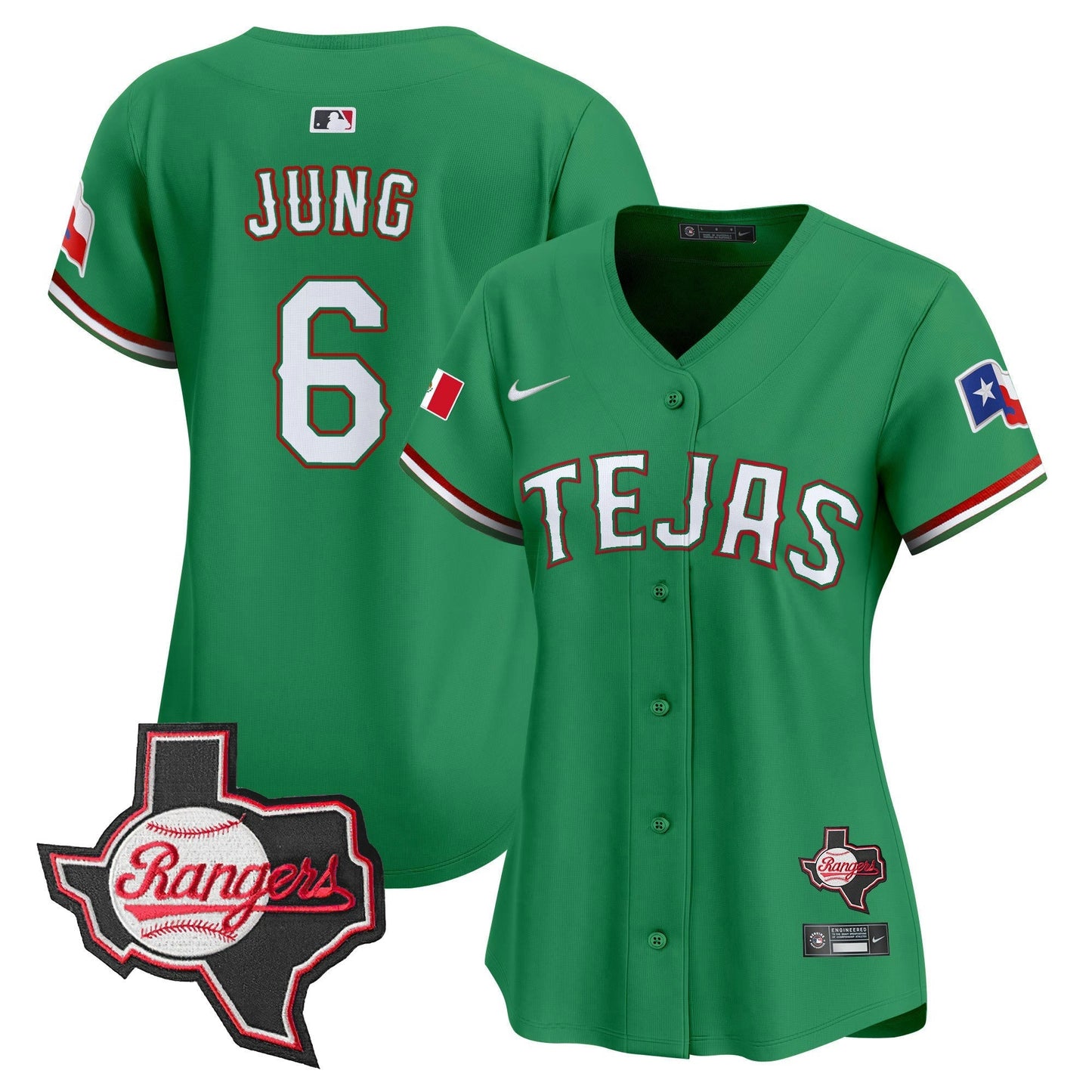 Camisa MLB Women’s Texas Mexico Texas Patch Vapor Premier Limited Jersey