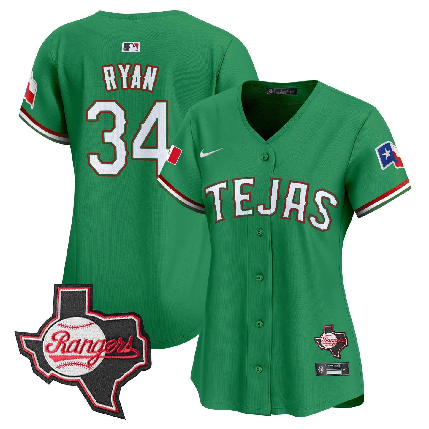 Camisa MLB Women’s Texas Mexico Texas Patch Vapor Premier Limited Jersey