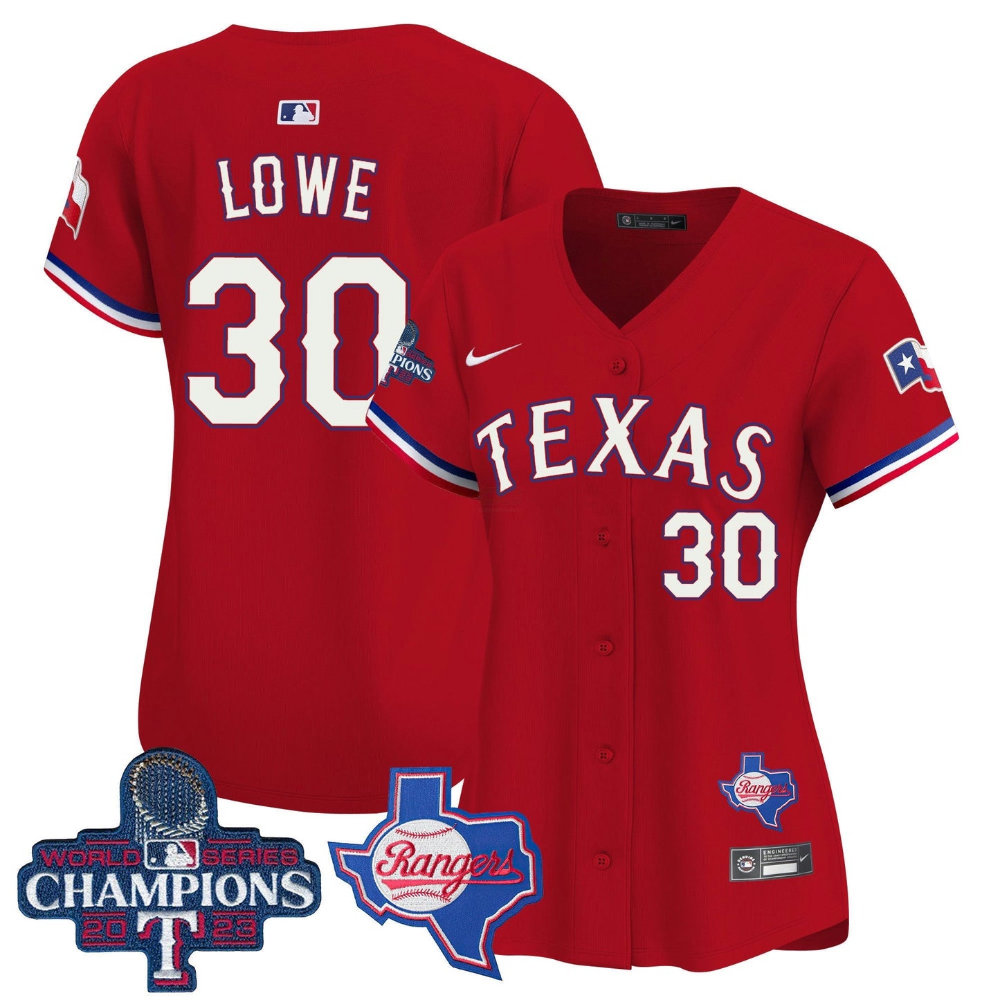 Camisa MLB Women’s Texas World Series Champions Vapor Premier Limited Jersey V2