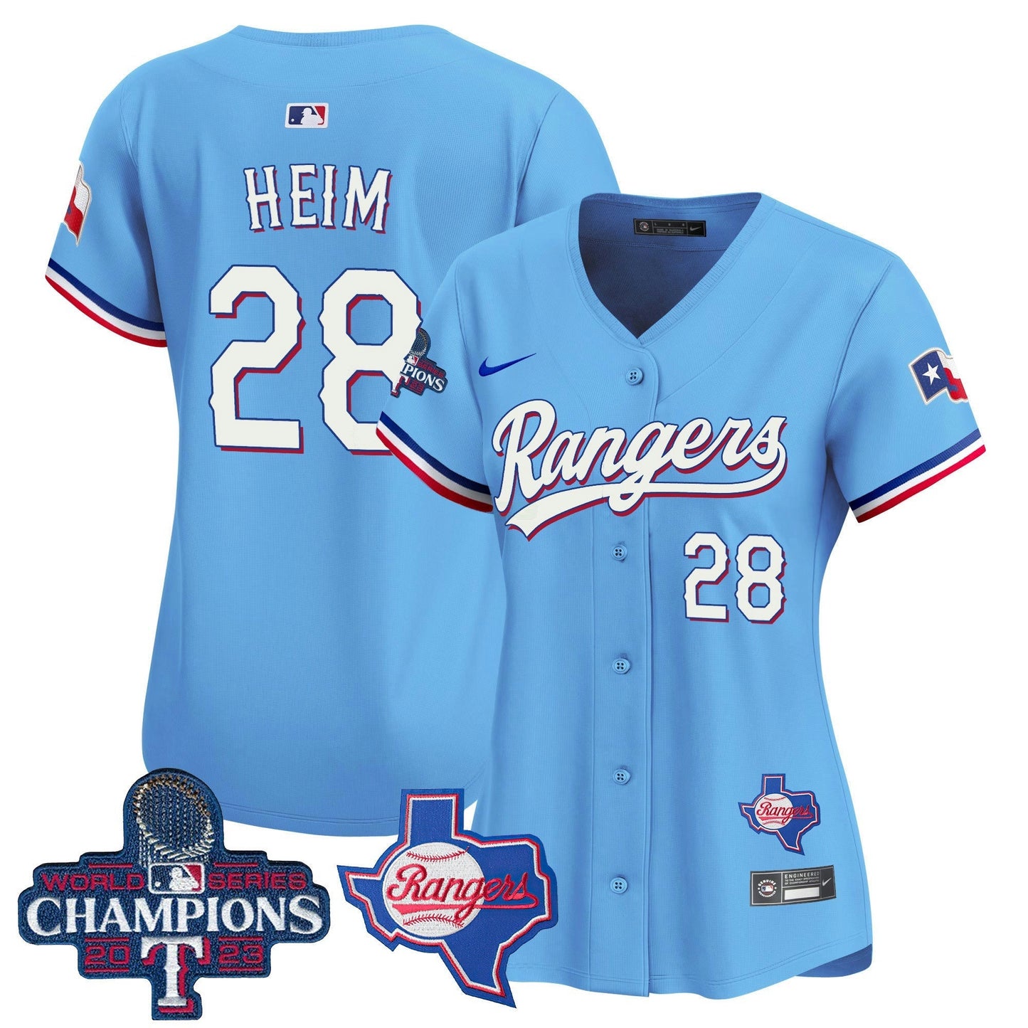 Camisa MLB Women’s Texas World Series Champions Vapor Premier Limited Jersey V2