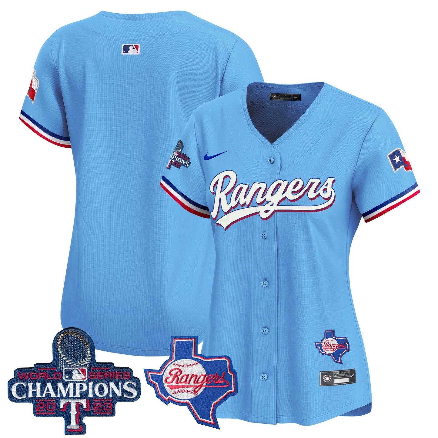 Camisa MLB Women’s Texas World Series Champions Vapor Premier Limited Jersey V2