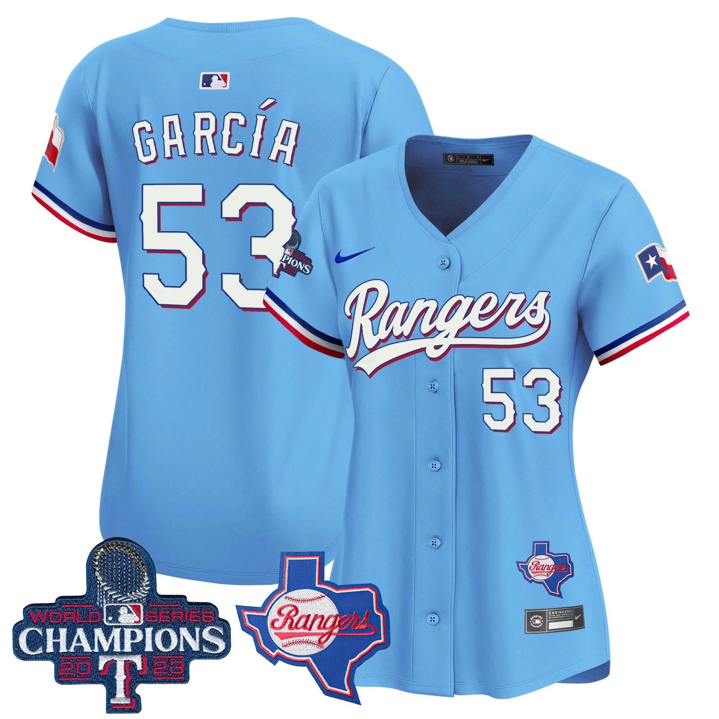 Camisa MLB Women’s Texas World Series Champions Vapor Premier Limited Jersey V2