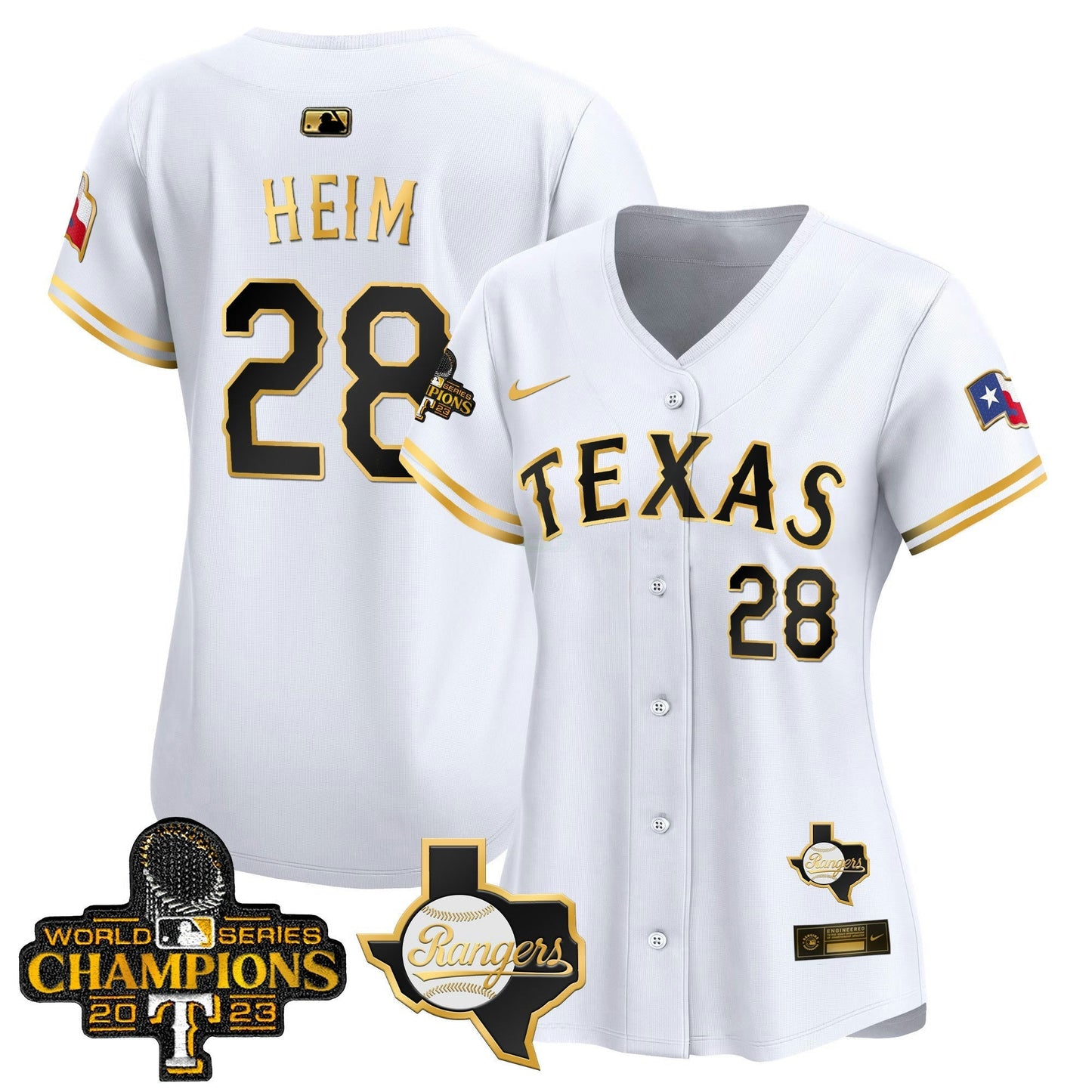 Camisa MLB Women’s Texas World Series Champions Vapor Premier Limited Jersey V2