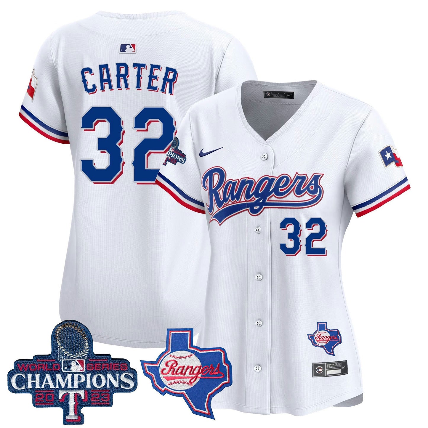 Camisa MLB Women’s Texas World Series Champions Vapor Premier Limited Jersey V2