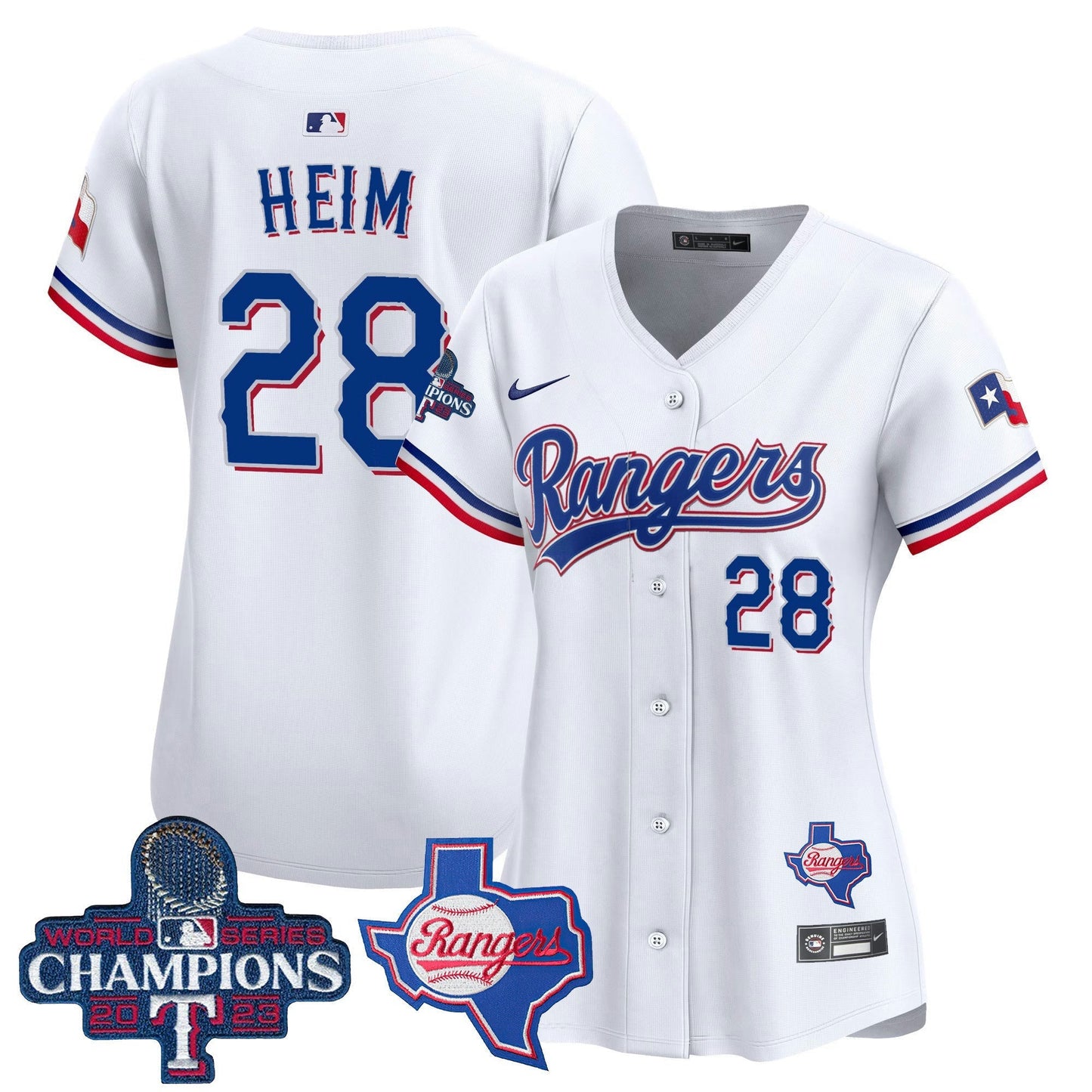 Camisa MLB Women’s Texas World Series Champions Vapor Premier Limited Jersey V2