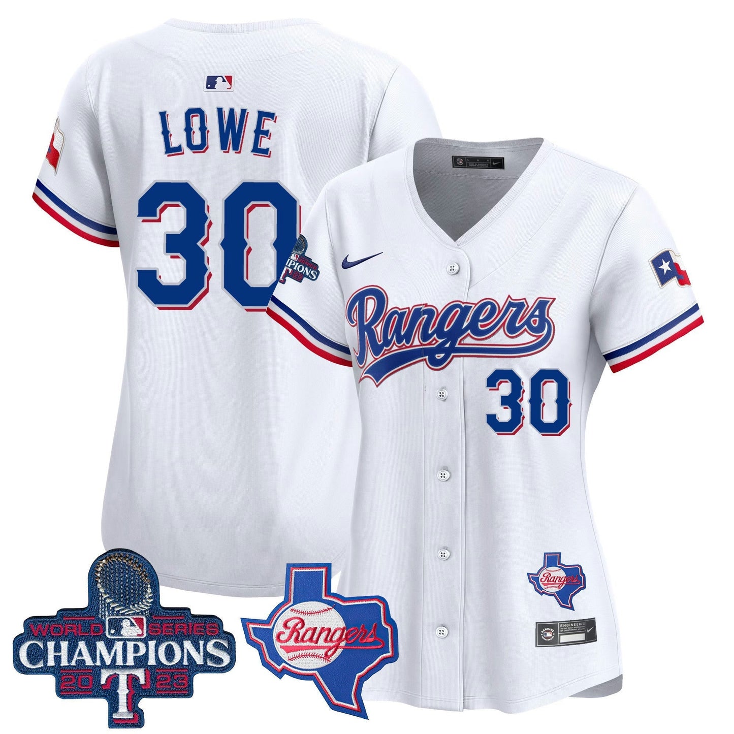 Camisa MLB Women’s Texas World Series Champions Vapor Premier Limited Jersey V2