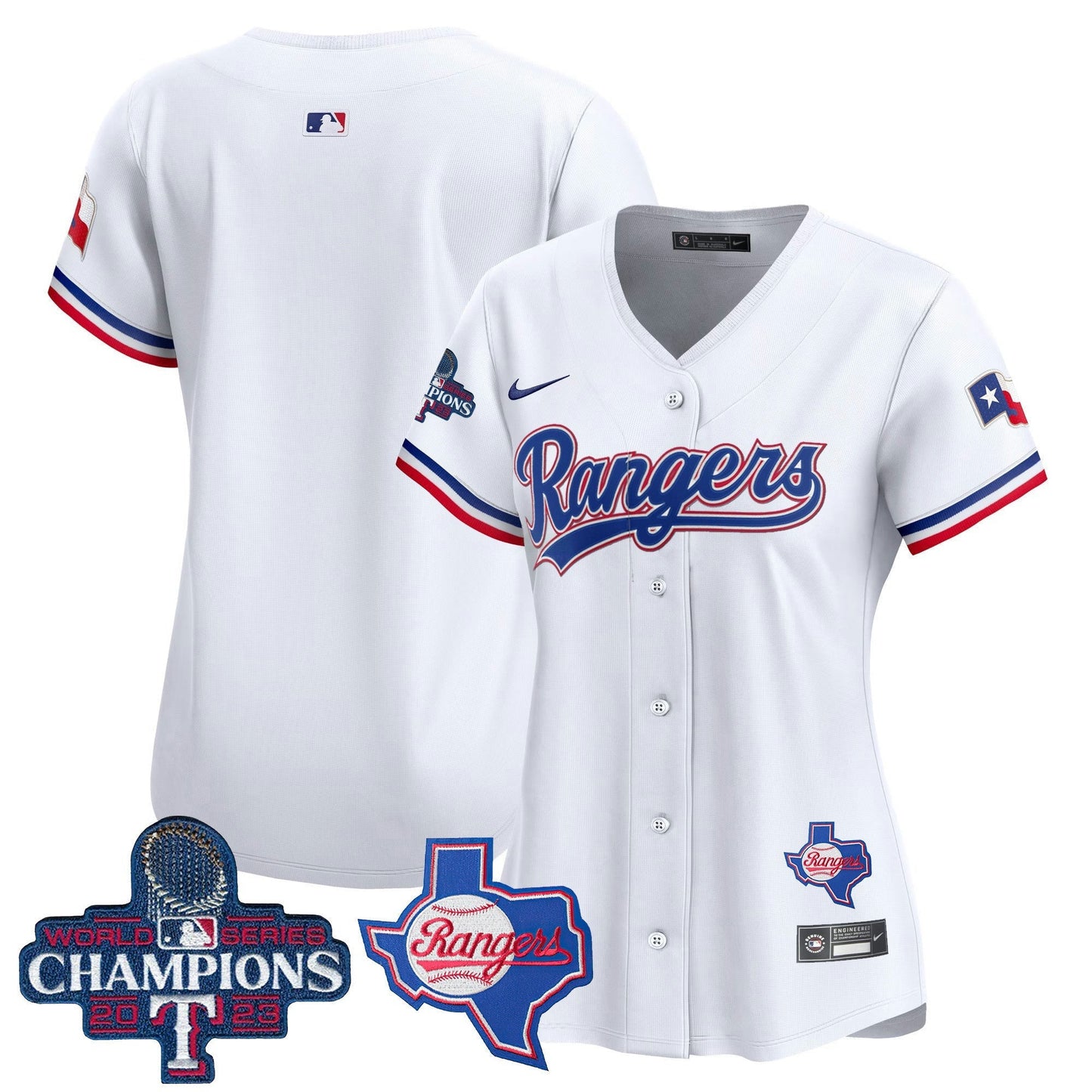 Camisa MLB Women’s Texas World Series Champions Vapor Premier Limited Jersey V2