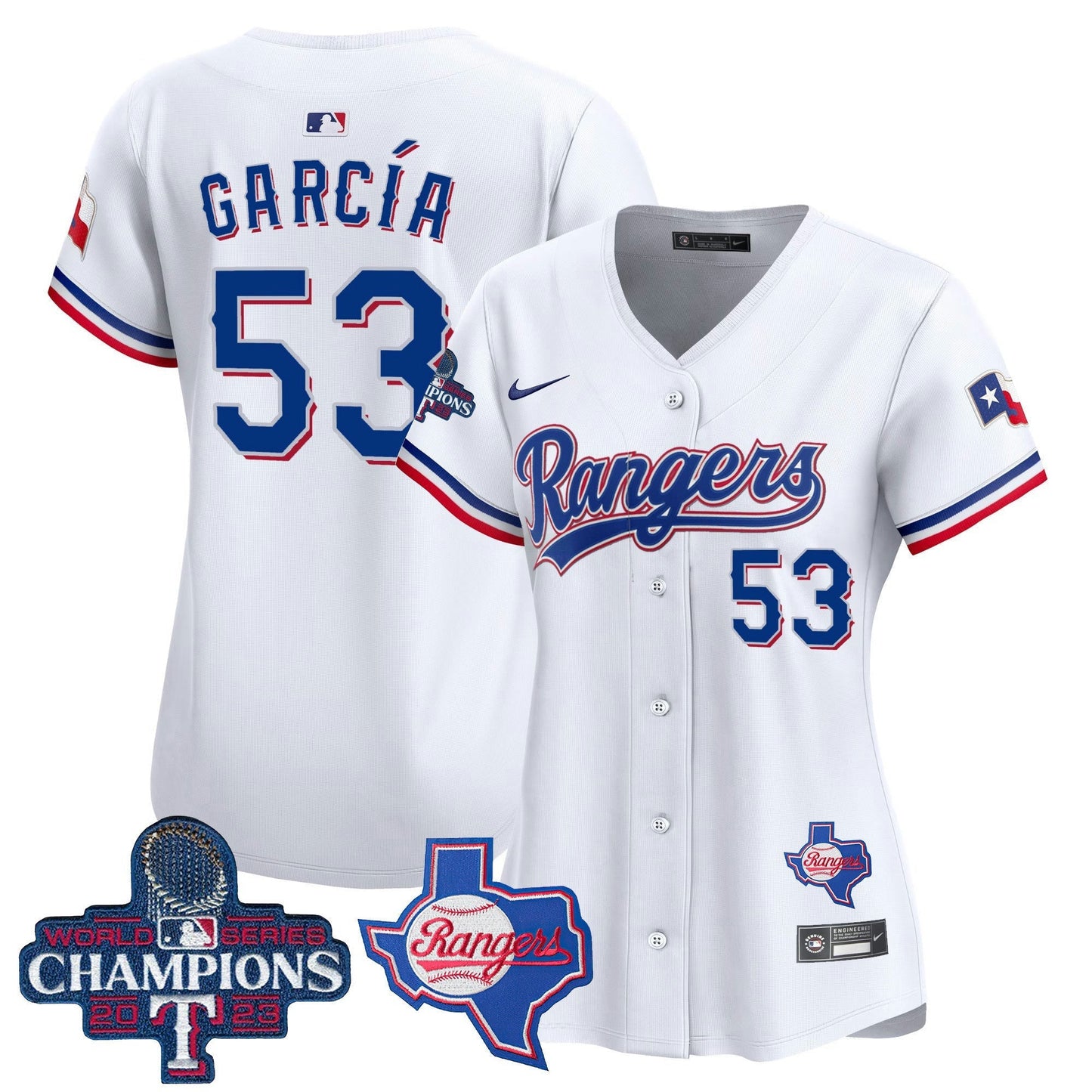 Camisa MLB Women’s Texas World Series Champions Vapor Premier Limited Jersey V2