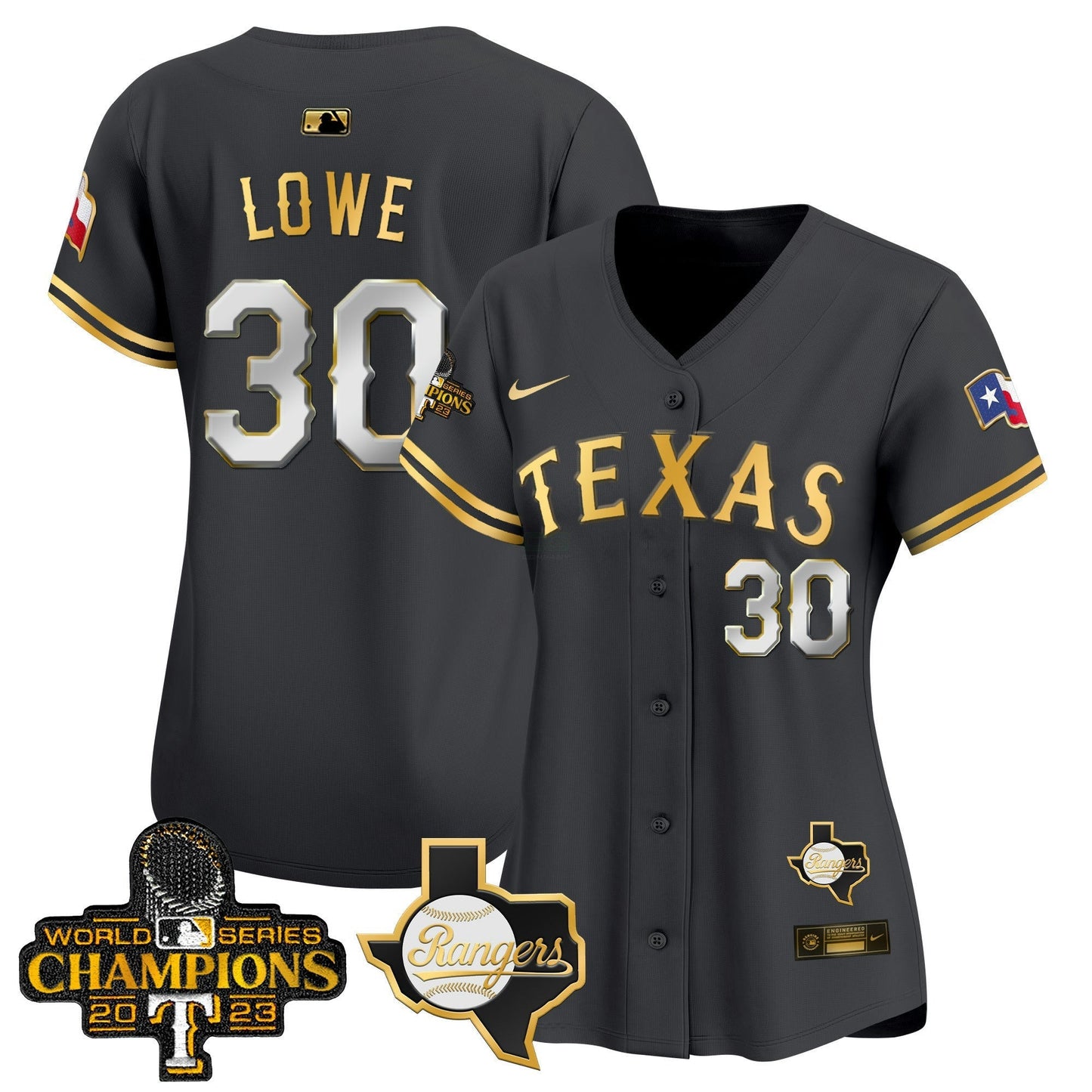 Camisa MLB Women’s Texas World Series Champions Vapor Premier Limited Jersey V2