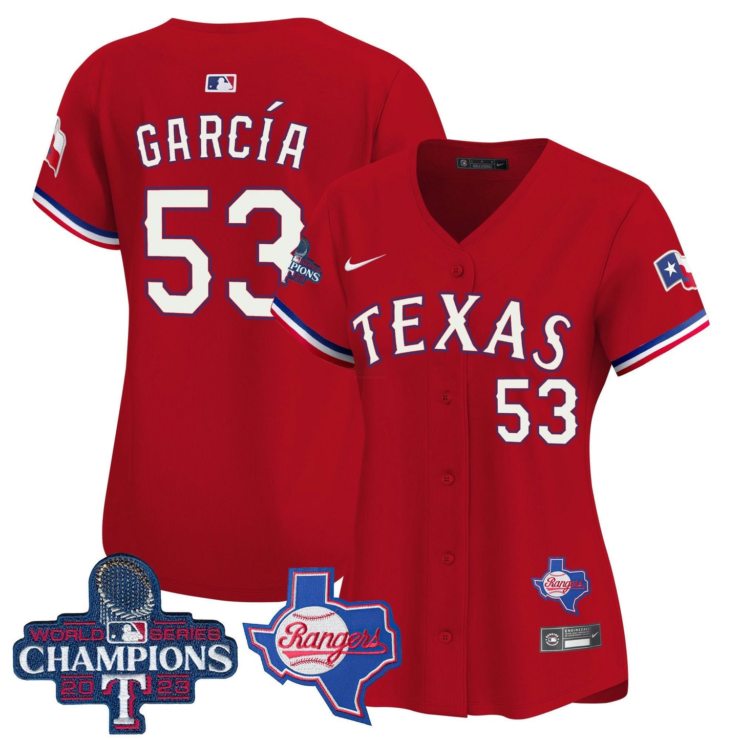 Camisa MLB Women’s Texas World Series Champions Vapor Premier Limited Jersey V2