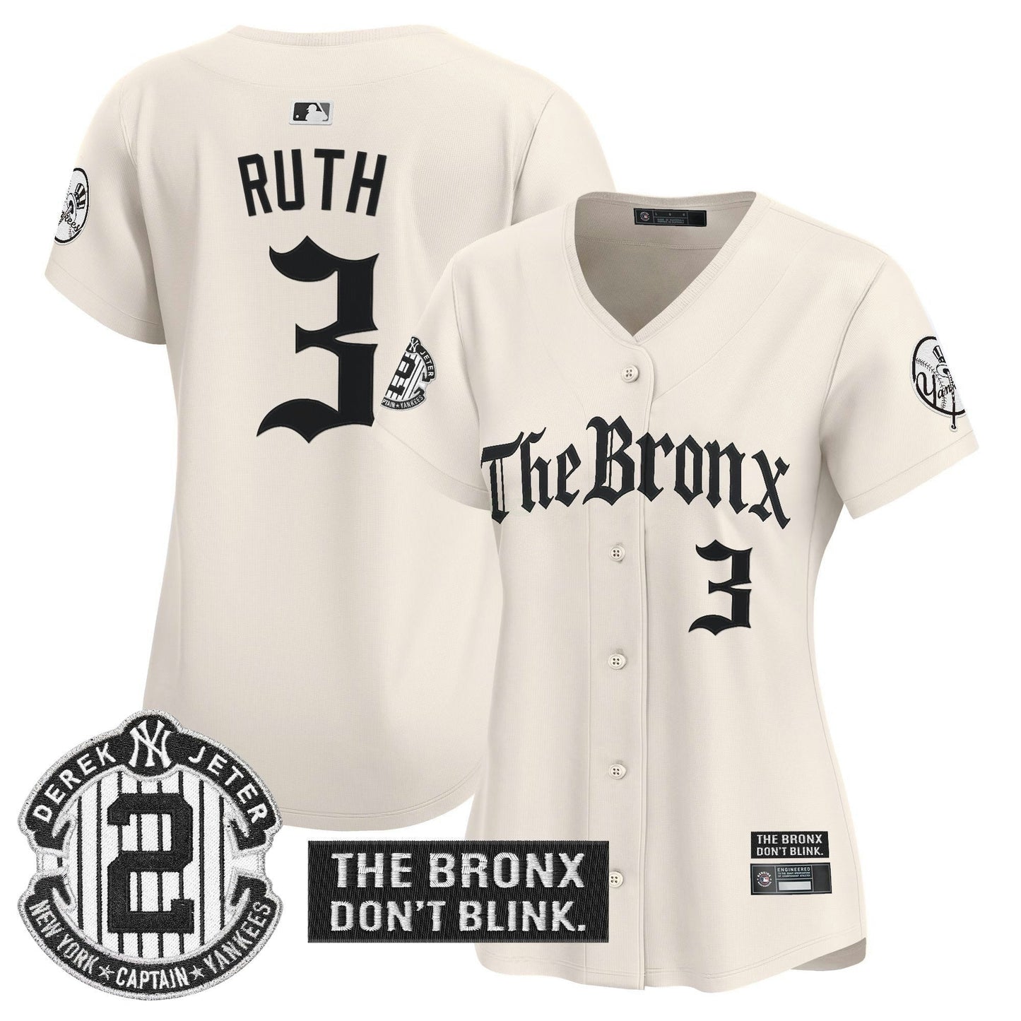 Camisa MLB Women’s ‘The Bronx – Gothic Ink Drop Edition’ Vapor Premier Limited Jersey