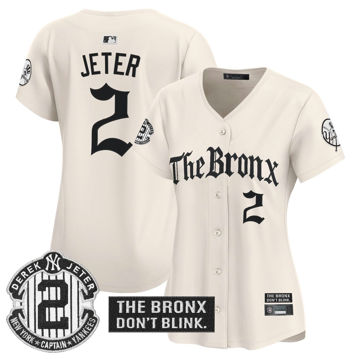 Camisa MLB Women’s ‘The Bronx – Gothic Ink Drop Edition’ Vapor Premier Limited Jersey