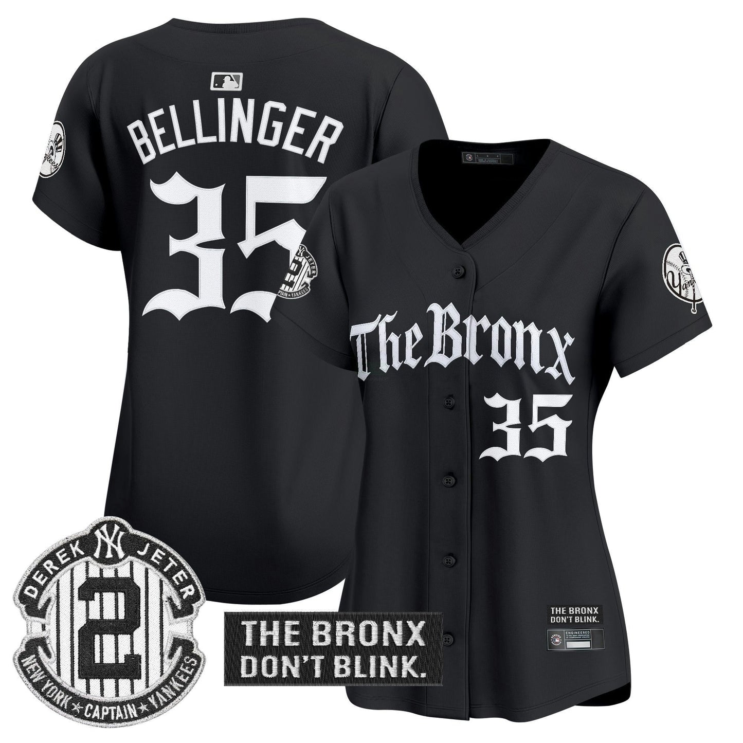 Camisa MLB Women’s ‘The Bronx – Gothic Ink Drop Edition’ Vapor Premier Limited Jersey