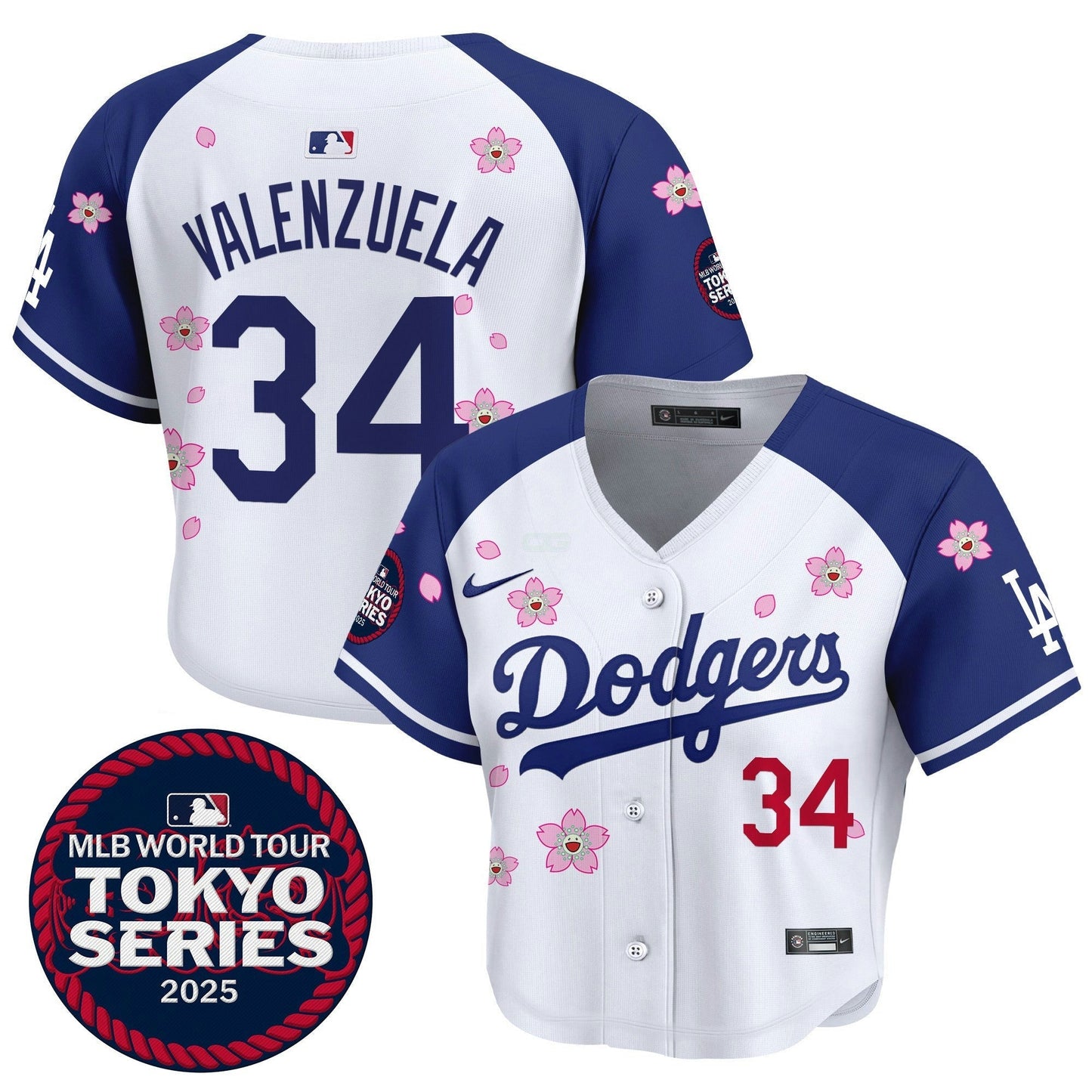Camisa MLB Women’s Tokyo Series 2025 Crop Top Jersey – Stitched