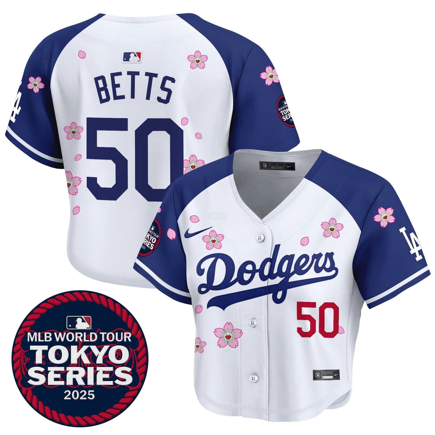 Camisa MLB Women’s Tokyo Series 2025 Crop Top Jersey – Stitched