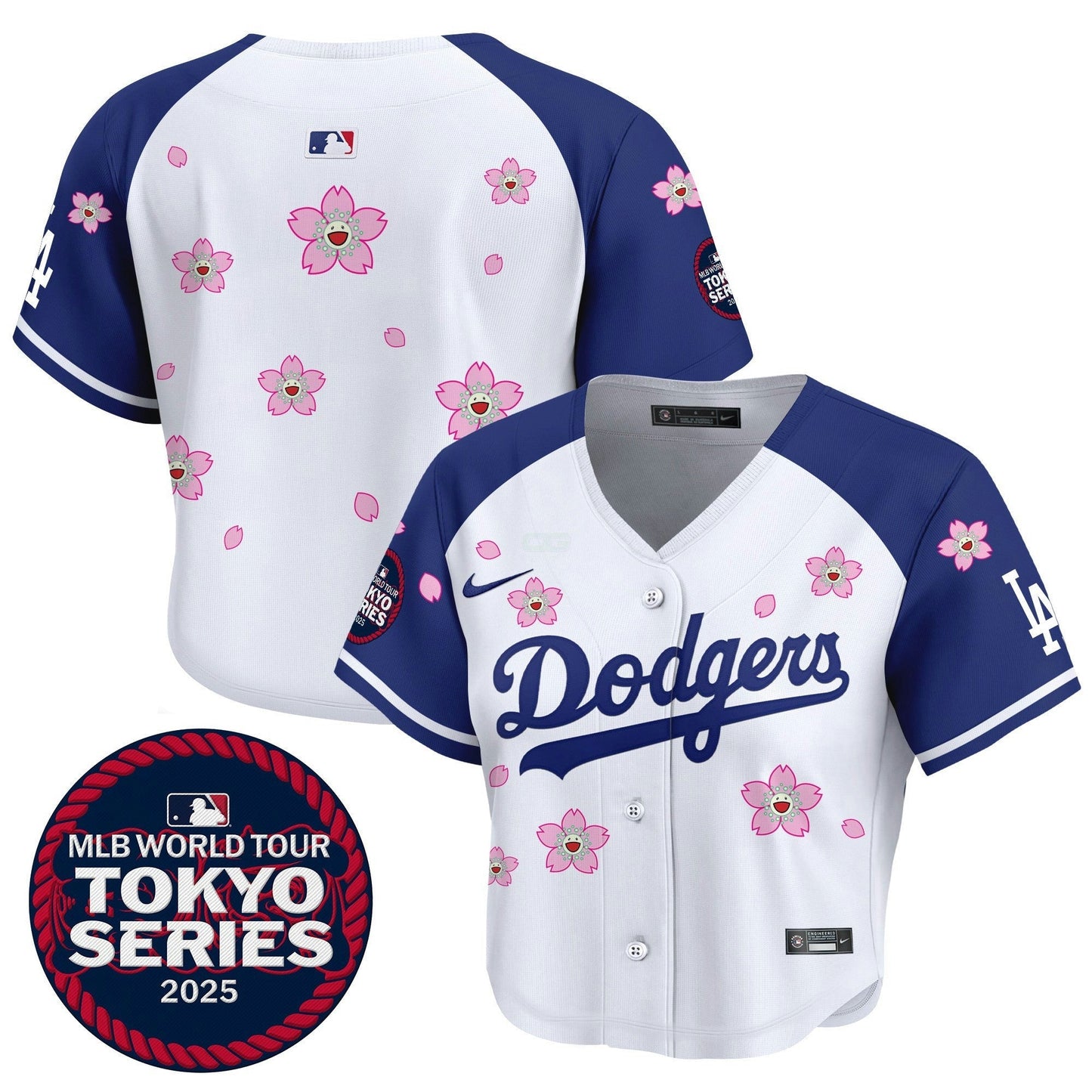 Camisa MLB Women’s Tokyo Series 2025 Crop Top Jersey – Stitched