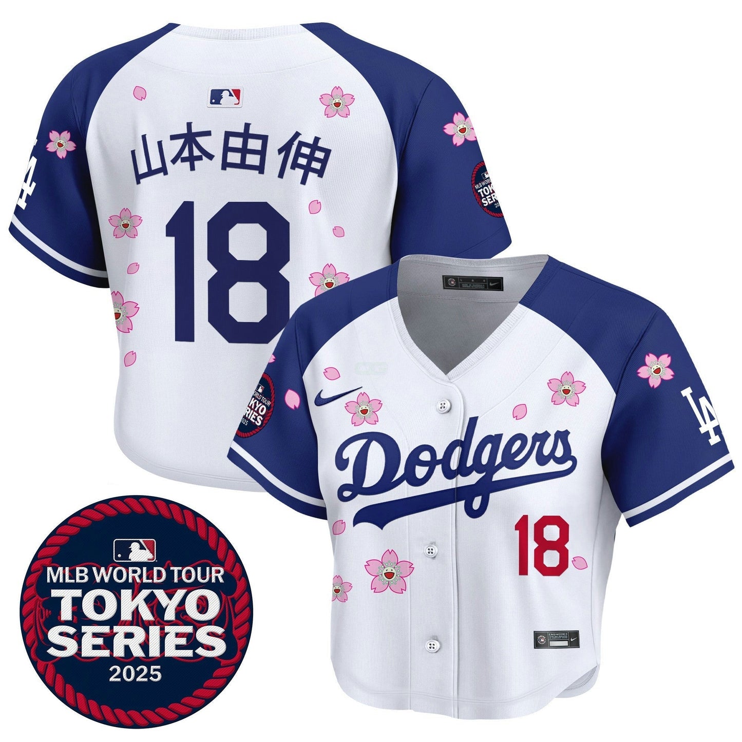 Camisa MLB Women’s Tokyo Series 2025 Crop Top Jersey – Stitched
