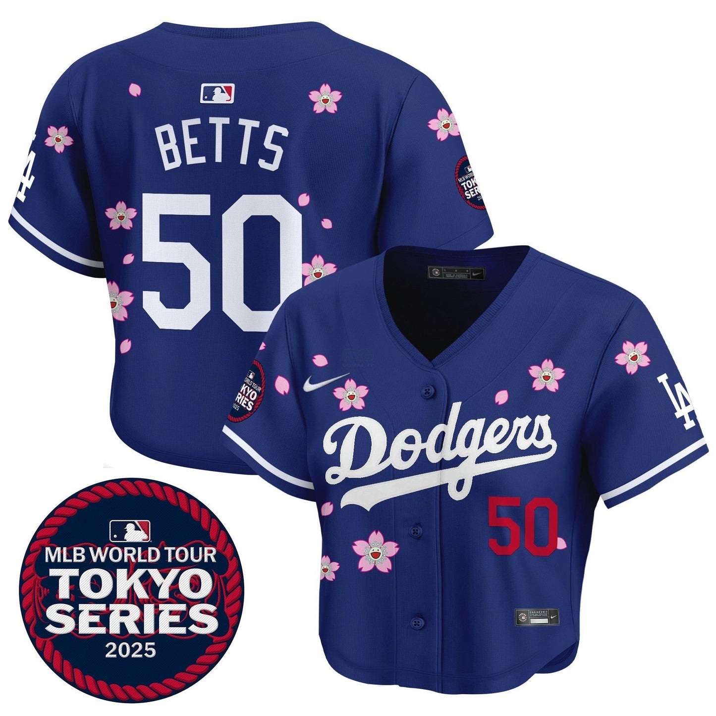 Camisa MLB Women’s Tokyo Series 2025 Crop Top Jersey – Stitched