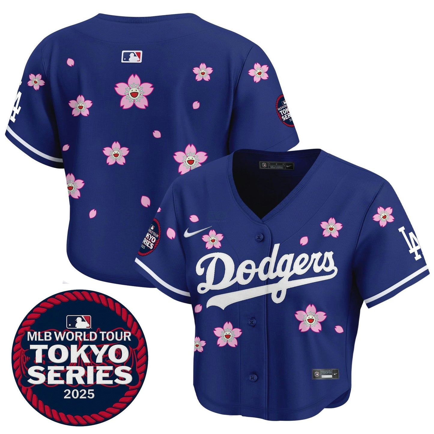 Camisa MLB Women’s Tokyo Series 2025 Crop Top Jersey – Stitched