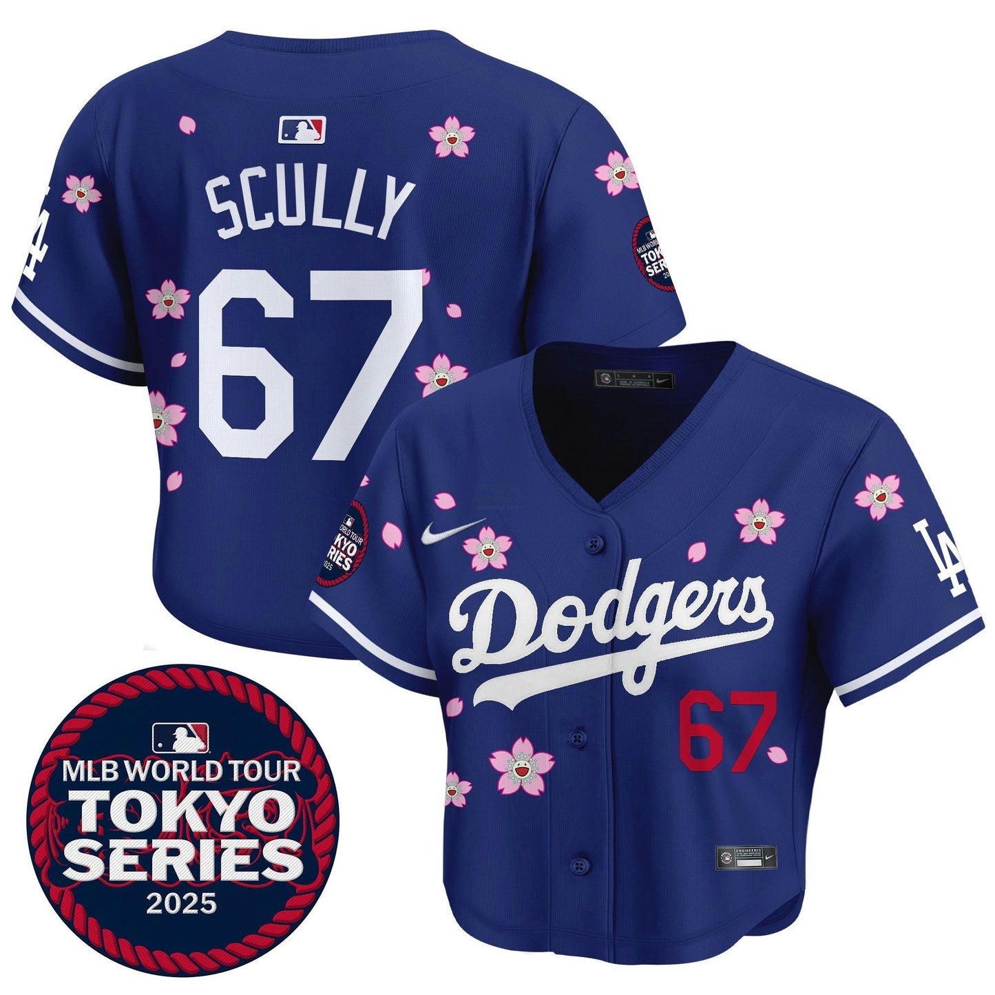 Camisa MLB Women’s Tokyo Series 2025 Crop Top Jersey – Stitched