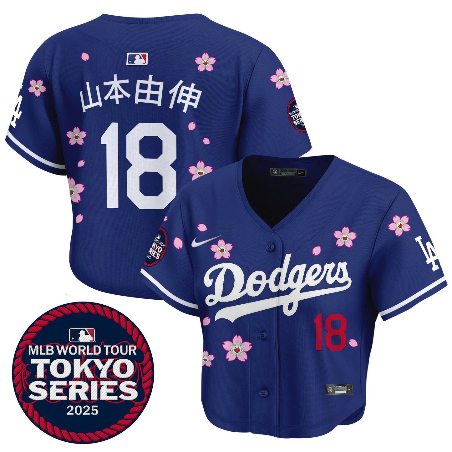 Camisa MLB Women’s Tokyo Series 2025 Crop Top Jersey – Stitched