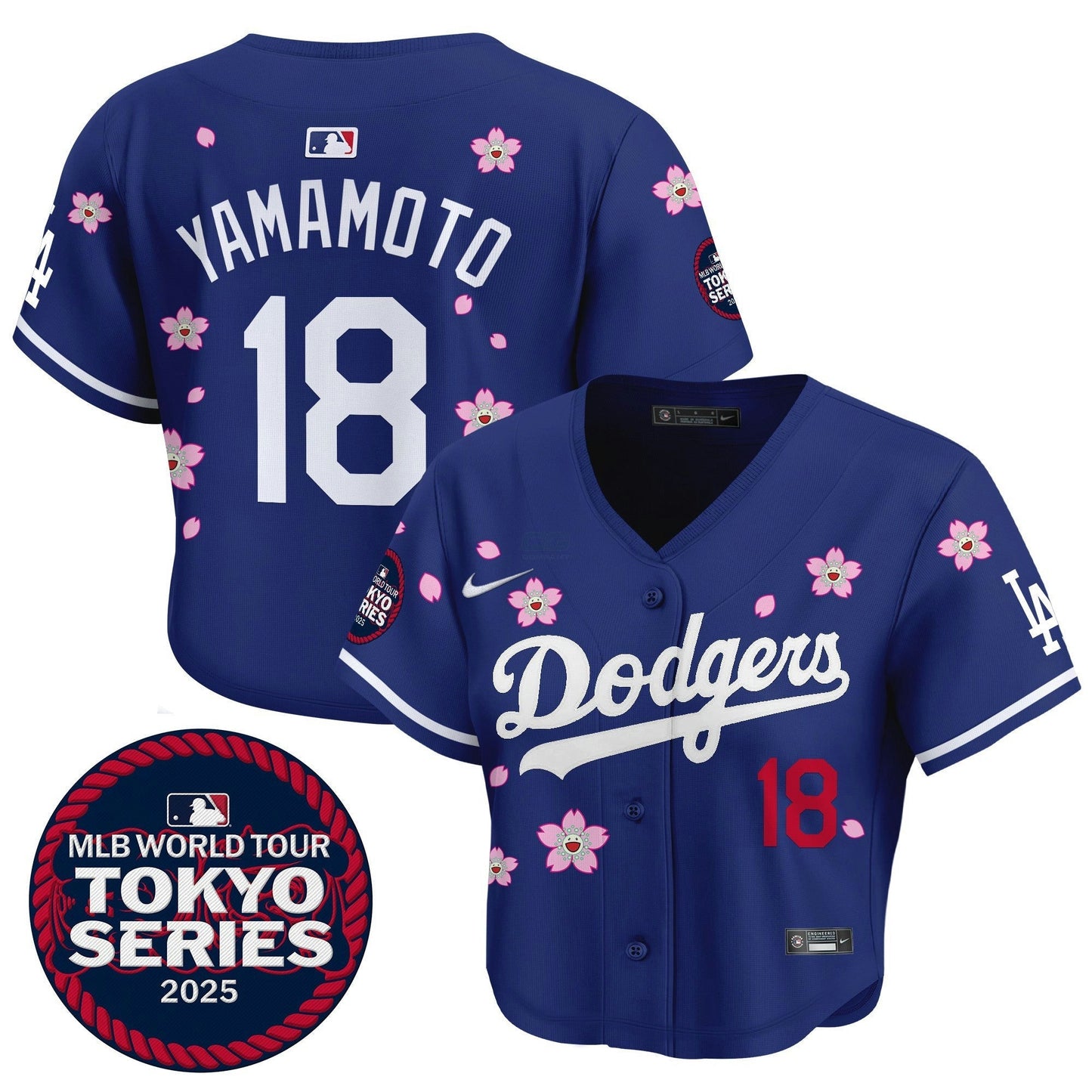 Camisa MLB Women’s Tokyo Series 2025 Crop Top Jersey – Stitched