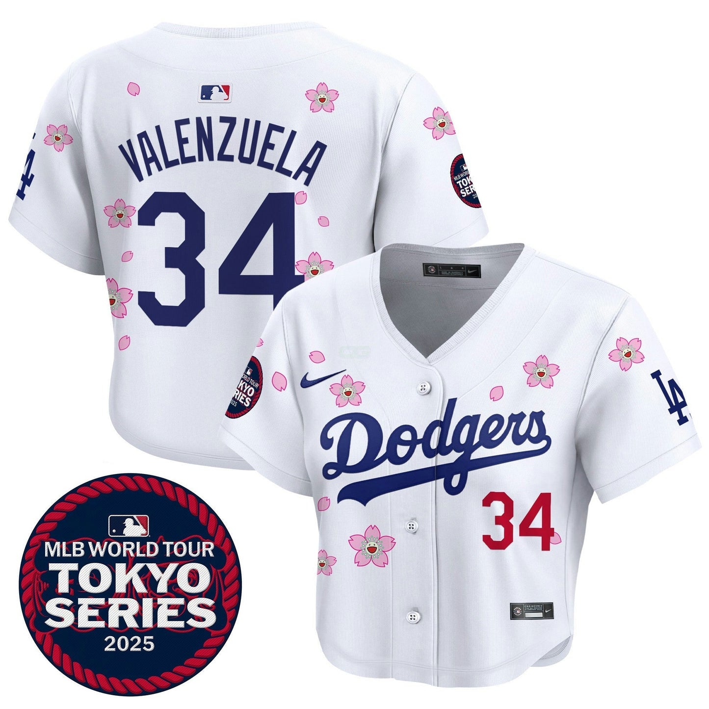 Camisa MLB Women’s Tokyo Series 2025 Crop Top Jersey – Stitched