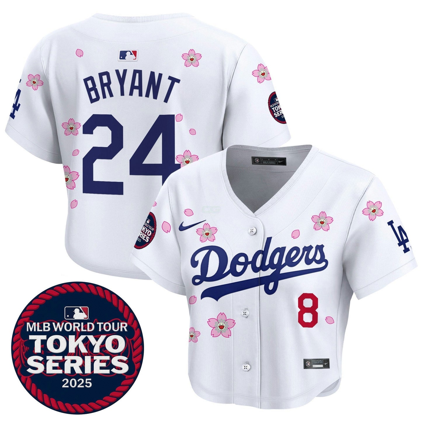 Camisa MLB Women’s Tokyo Series 2025 Crop Top Jersey – Stitched