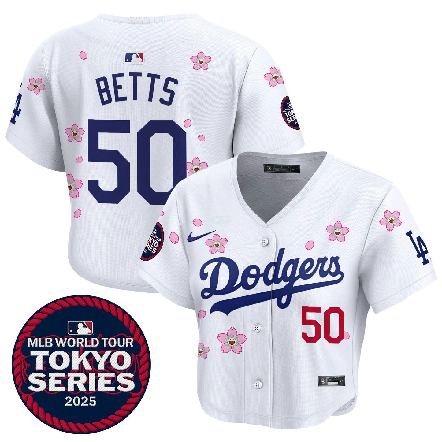 Camisa MLB Women’s Tokyo Series 2025 Crop Top Jersey – Stitched