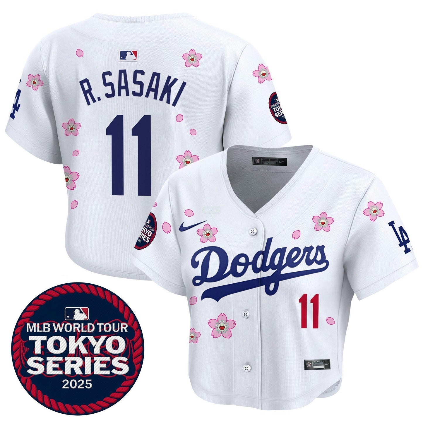 Camisa MLB Women’s Tokyo Series 2025 Crop Top Jersey – Stitched