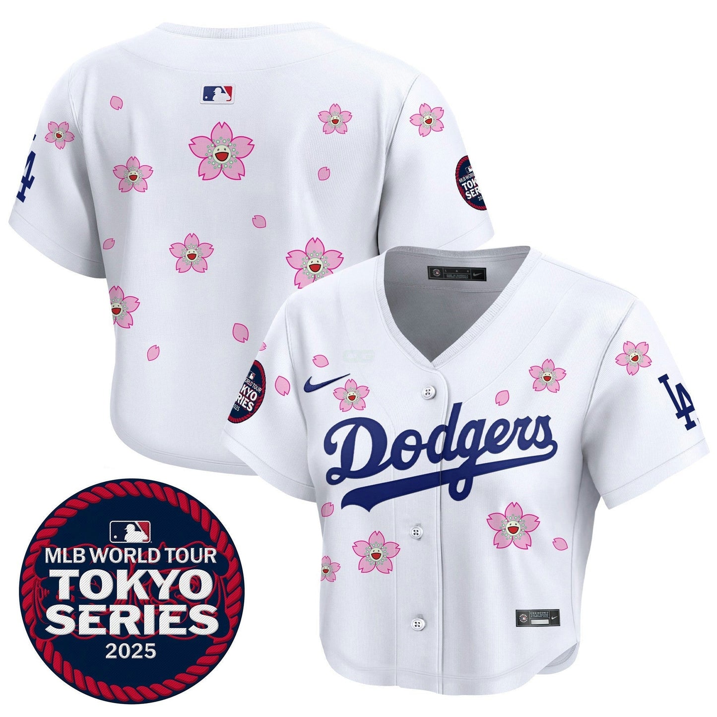 Camisa MLB Women’s Tokyo Series 2025 Crop Top Jersey – Stitched