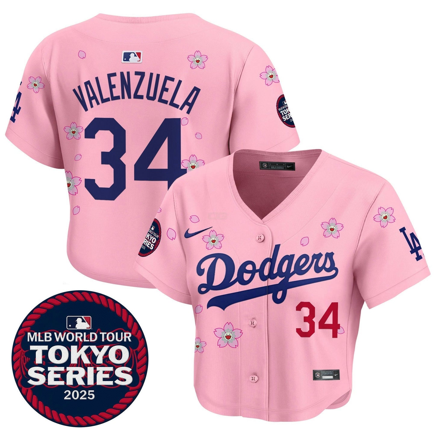 Camisa MLB Women’s Tokyo Series 2025 Crop Top Jersey – Stitched