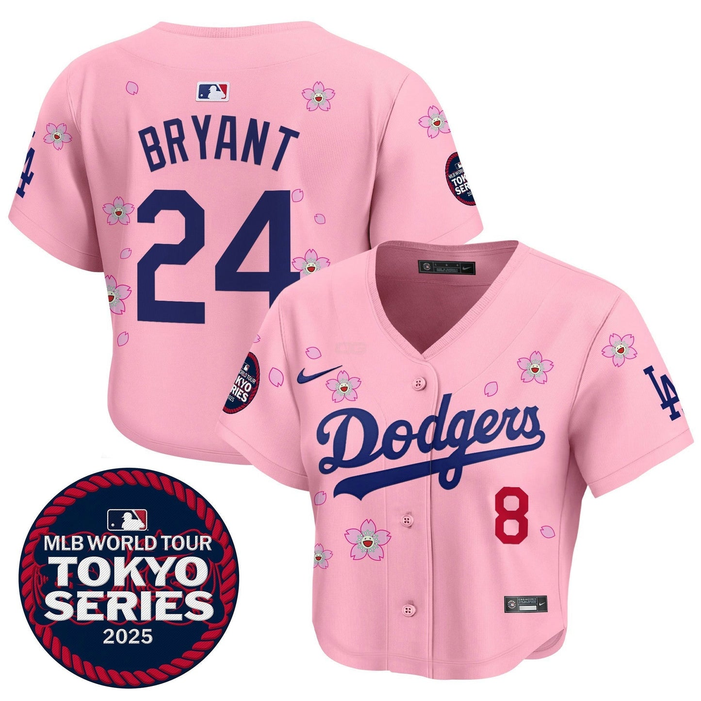 Camisa MLB Women’s Tokyo Series 2025 Crop Top Jersey – Stitched