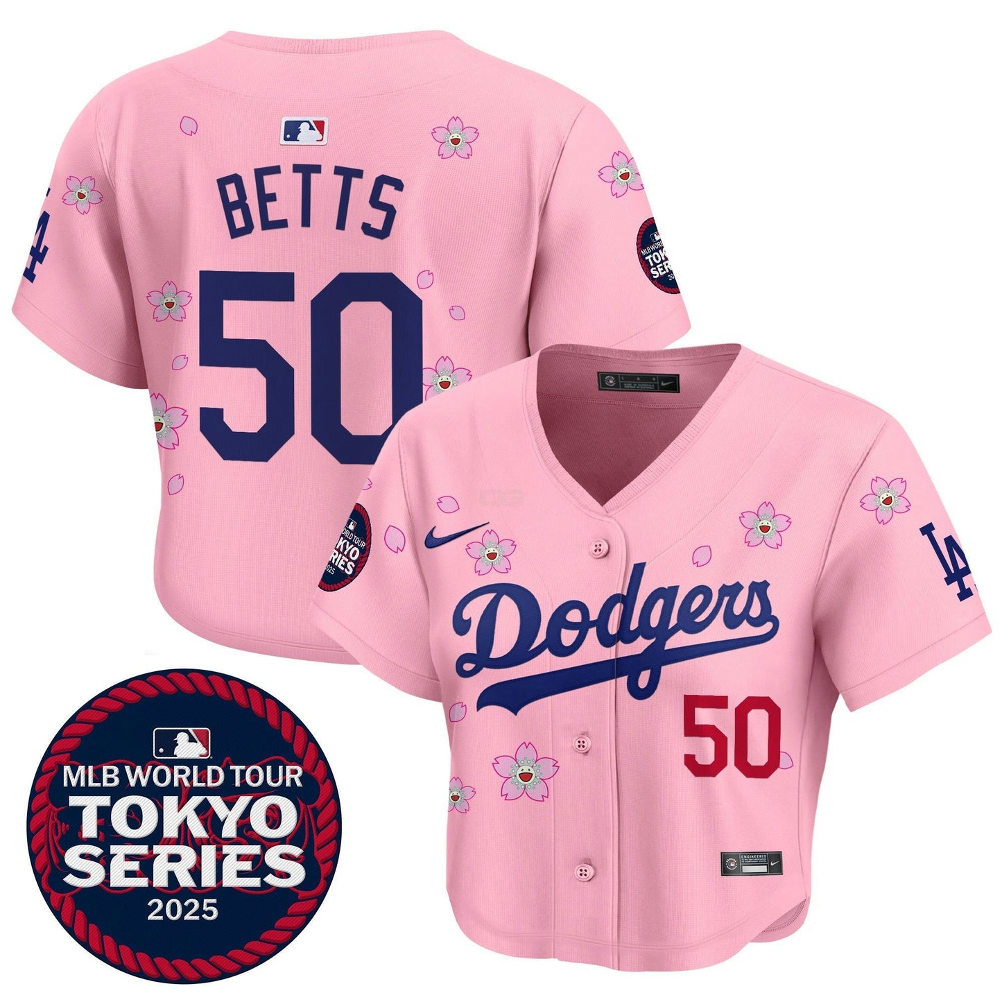 Camisa MLB Women’s Tokyo Series 2025 Crop Top Jersey – Stitched