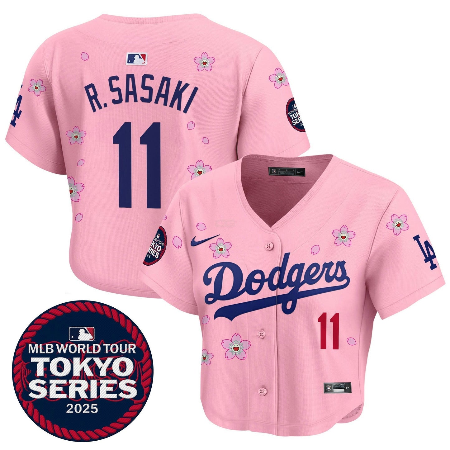 Camisa MLB Women’s Tokyo Series 2025 Crop Top Jersey – Stitched