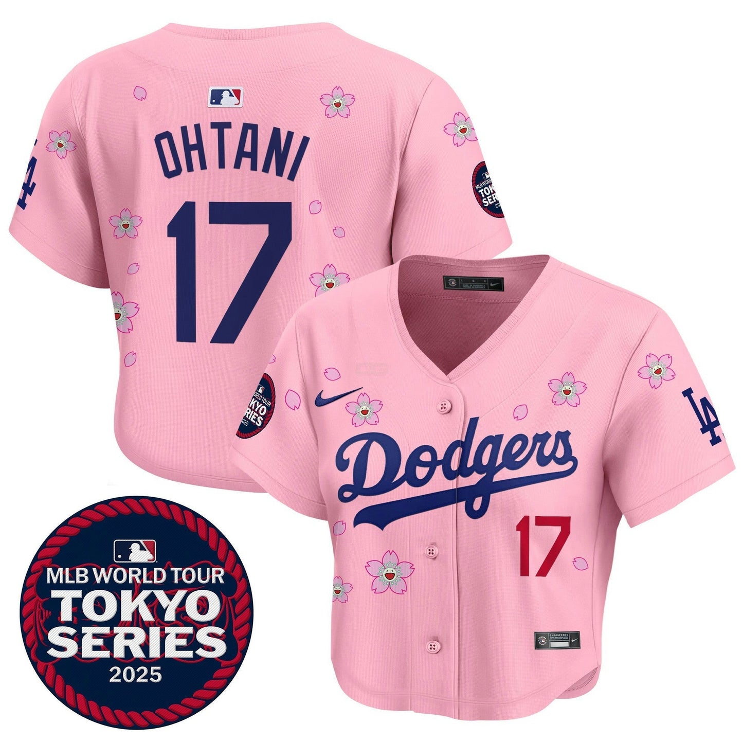 Camisa MLB Women’s Tokyo Series 2025 Crop Top Jersey – Stitched