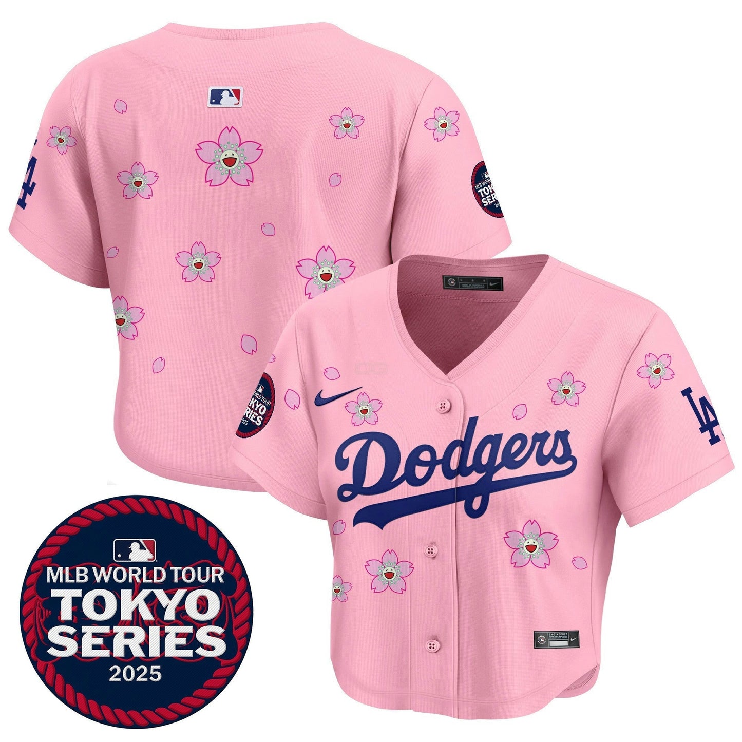 Camisa MLB Women’s Tokyo Series 2025 Crop Top Jersey – Stitched