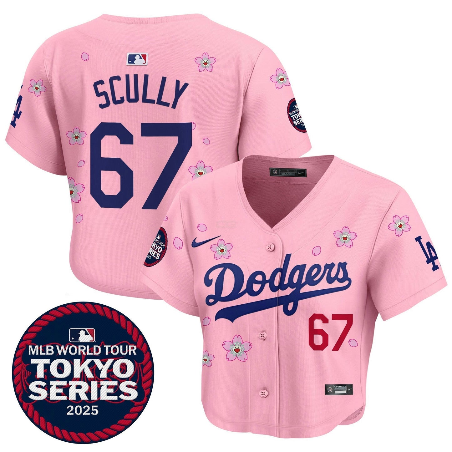 Camisa MLB Women’s Tokyo Series 2025 Crop Top Jersey – Stitched