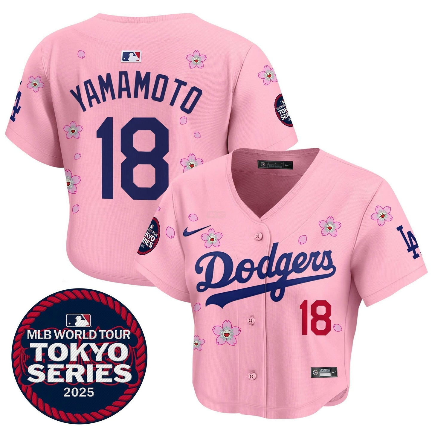 Camisa MLB Women’s Tokyo Series 2025 Crop Top Jersey – Stitched