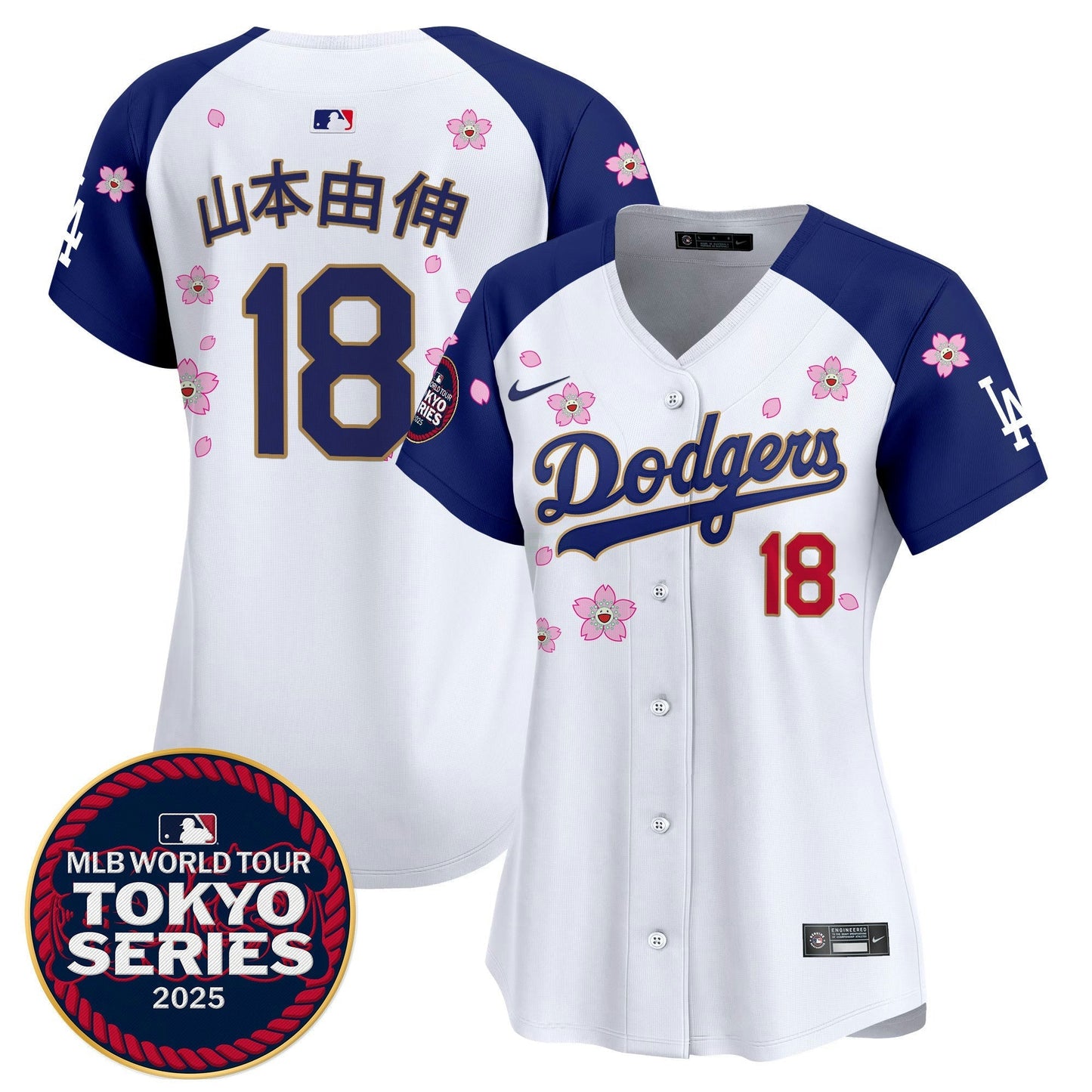 Camisa MLB Women’s Tokyo Series 2025 Dourada Trim Vapor Premier Limited Jersey – Stitched