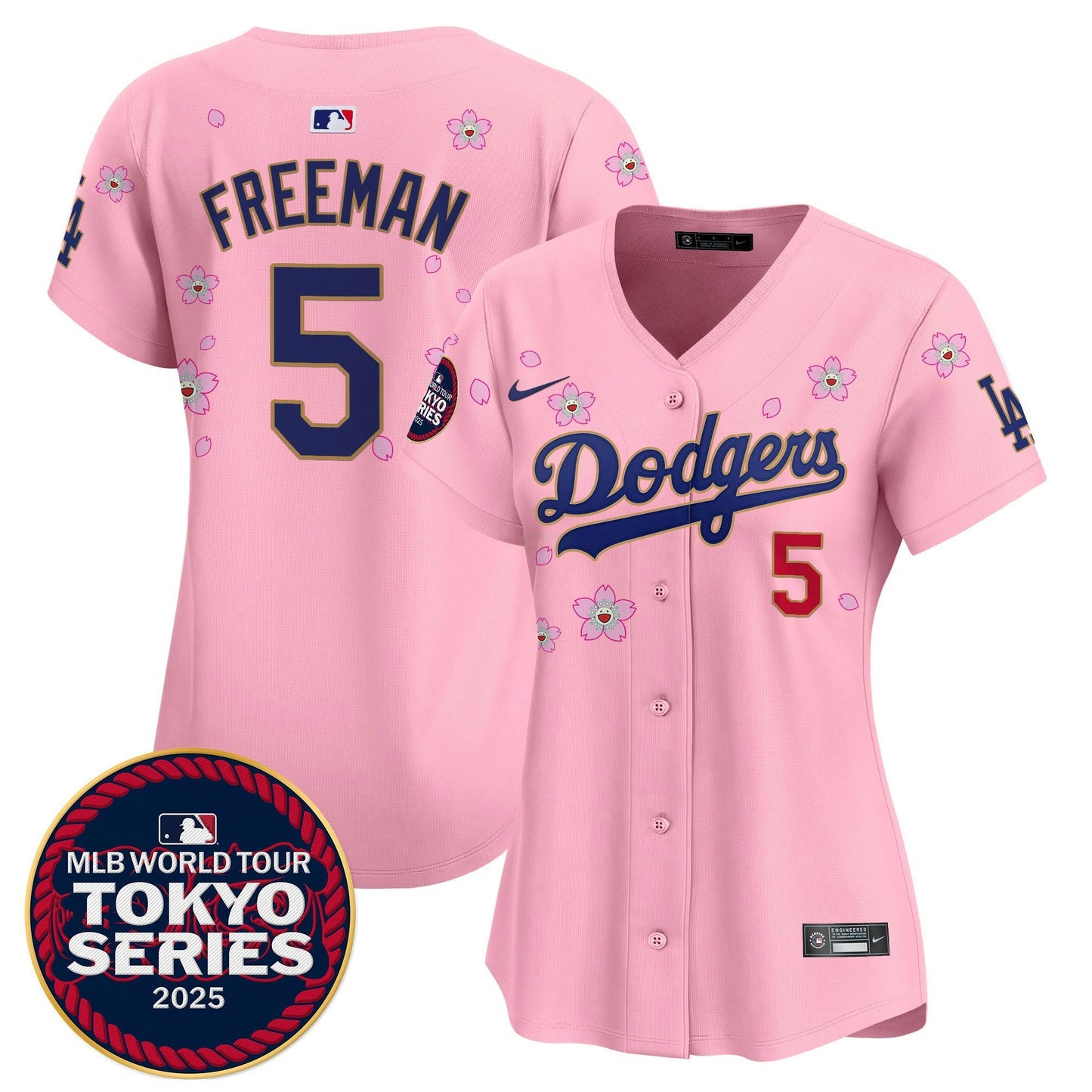 Camisa MLB Women’s Tokyo Series 2025 Dourada Trim Vapor Premier Limited Jersey – Stitched