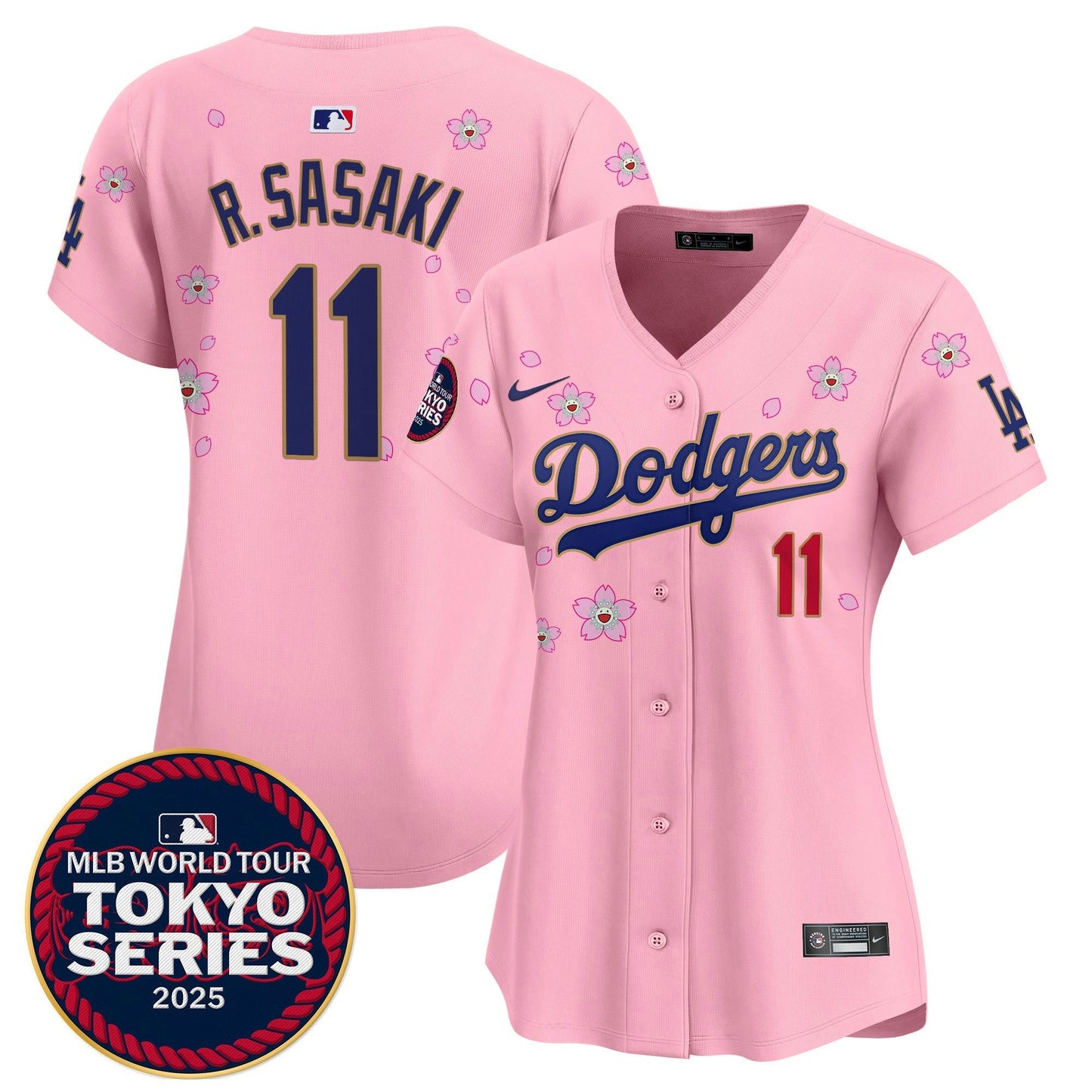 Camisa MLB Women’s Tokyo Series 2025 Dourada Trim Vapor Premier Limited Jersey – Stitched