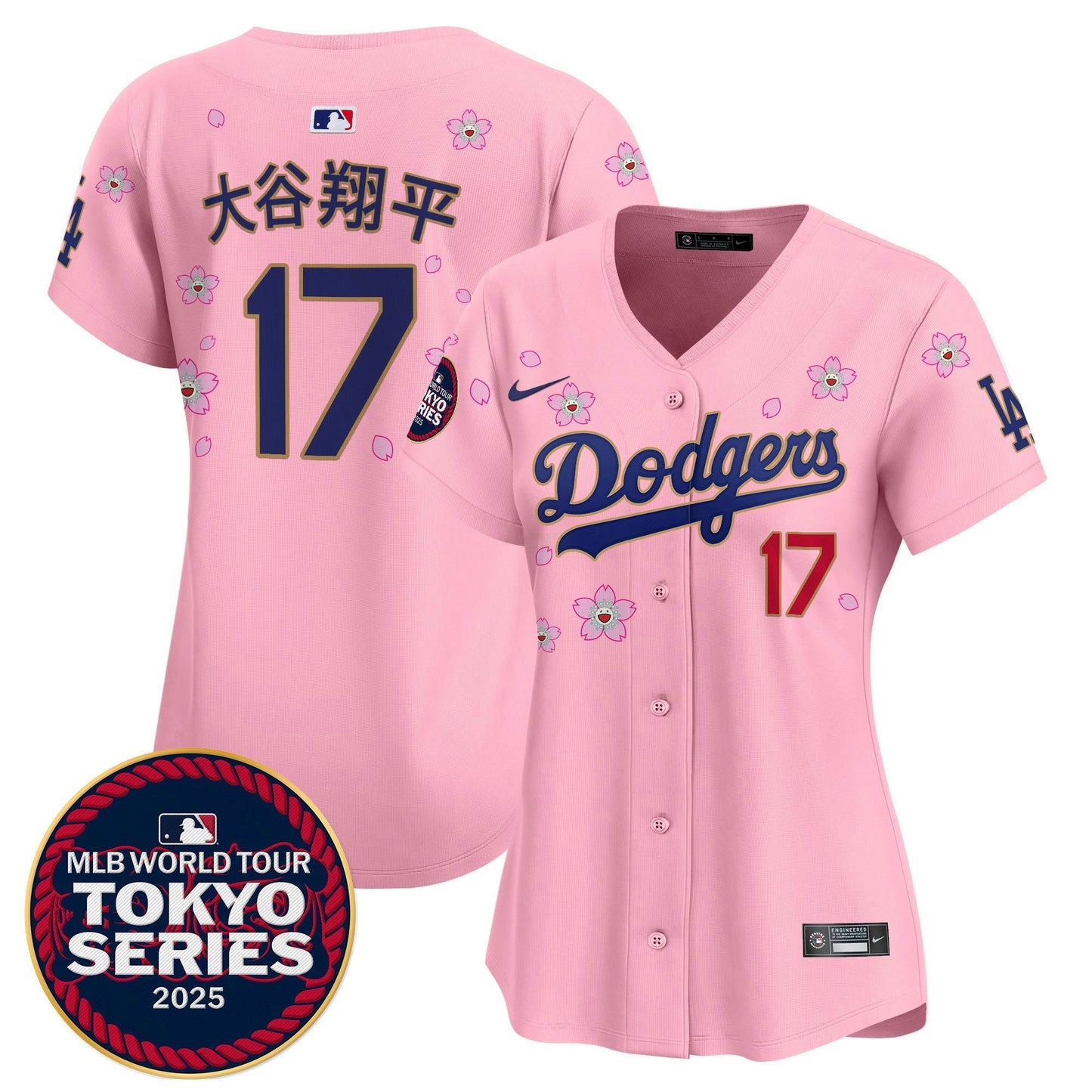 Camisa MLB Women’s Tokyo Series 2025 Dourada Trim Vapor Premier Limited Jersey – Stitched