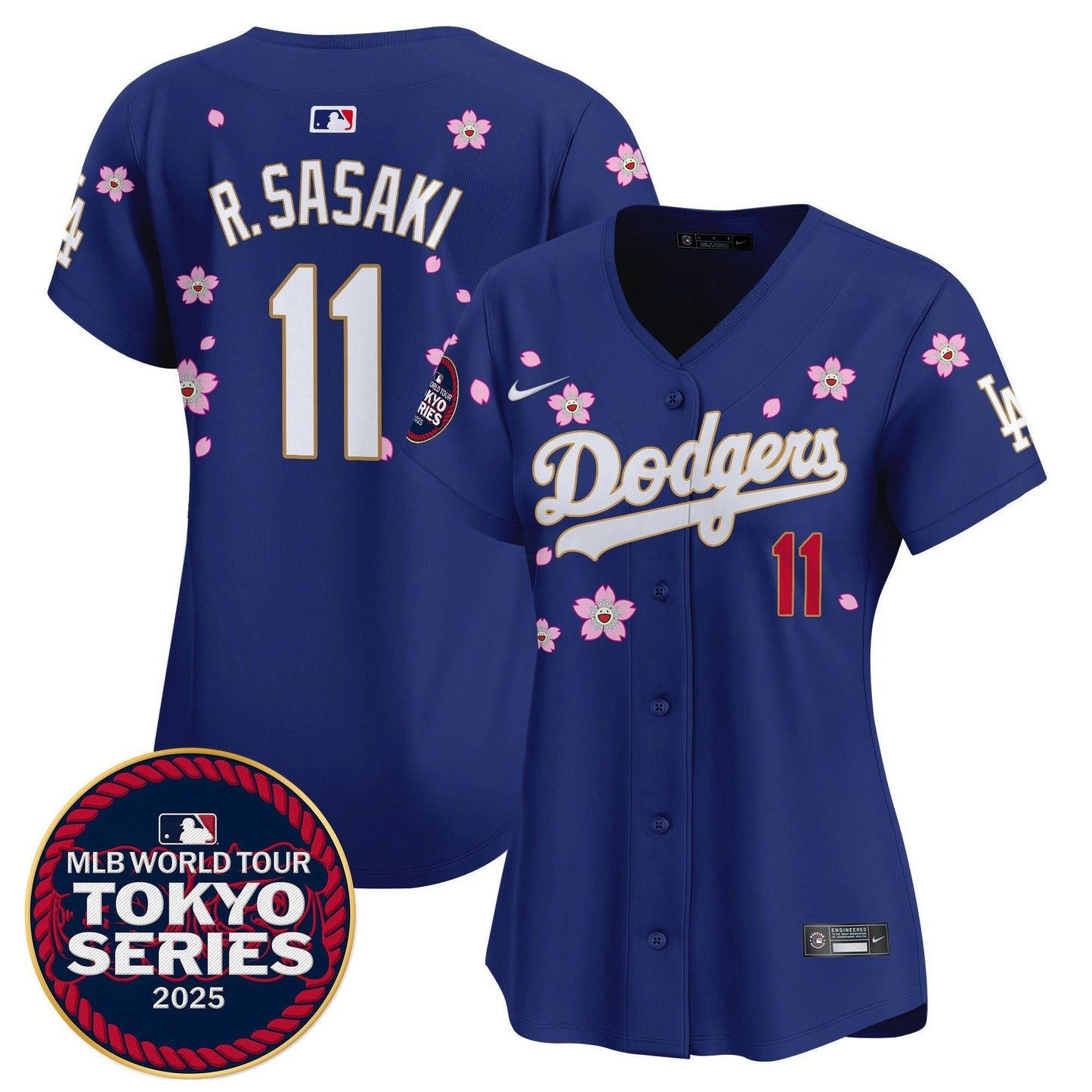 Camisa MLB Women’s Tokyo Series 2025 Dourada Trim Vapor Premier Limited Jersey – Stitched