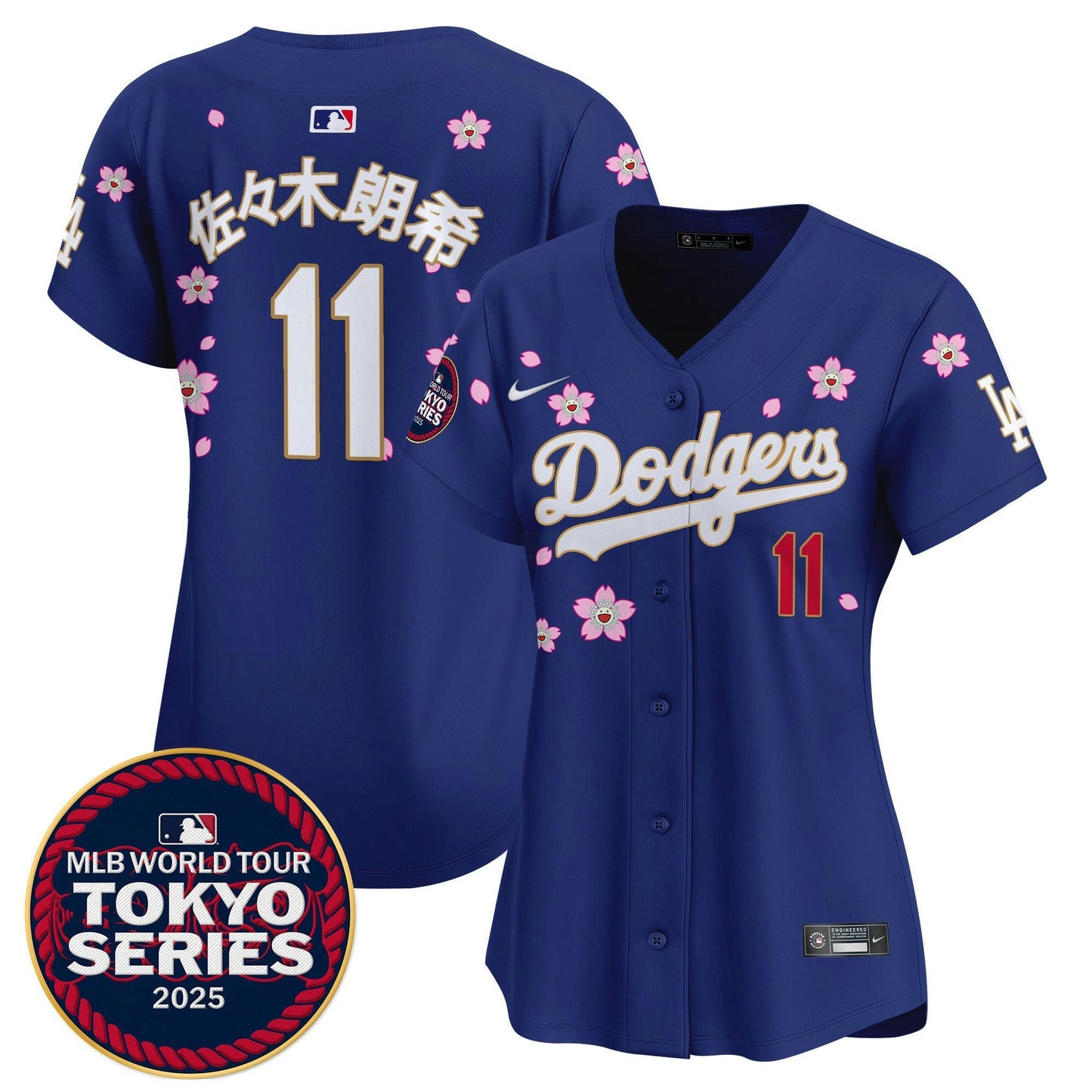 Camisa MLB Women’s Tokyo Series 2025 Dourada Trim Vapor Premier Limited Jersey – Stitched