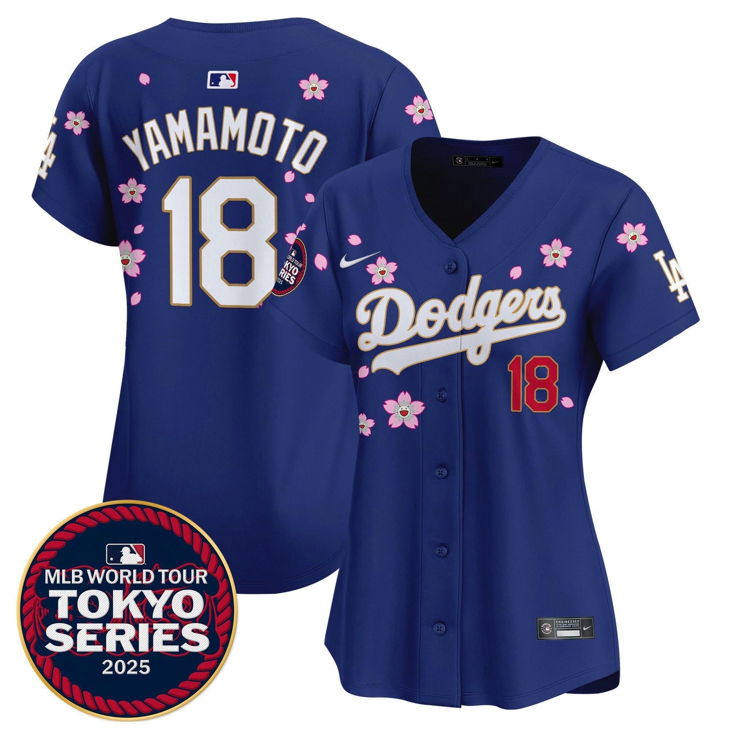 Camisa MLB Women’s Tokyo Series 2025 Dourada Trim Vapor Premier Limited Jersey – Stitched