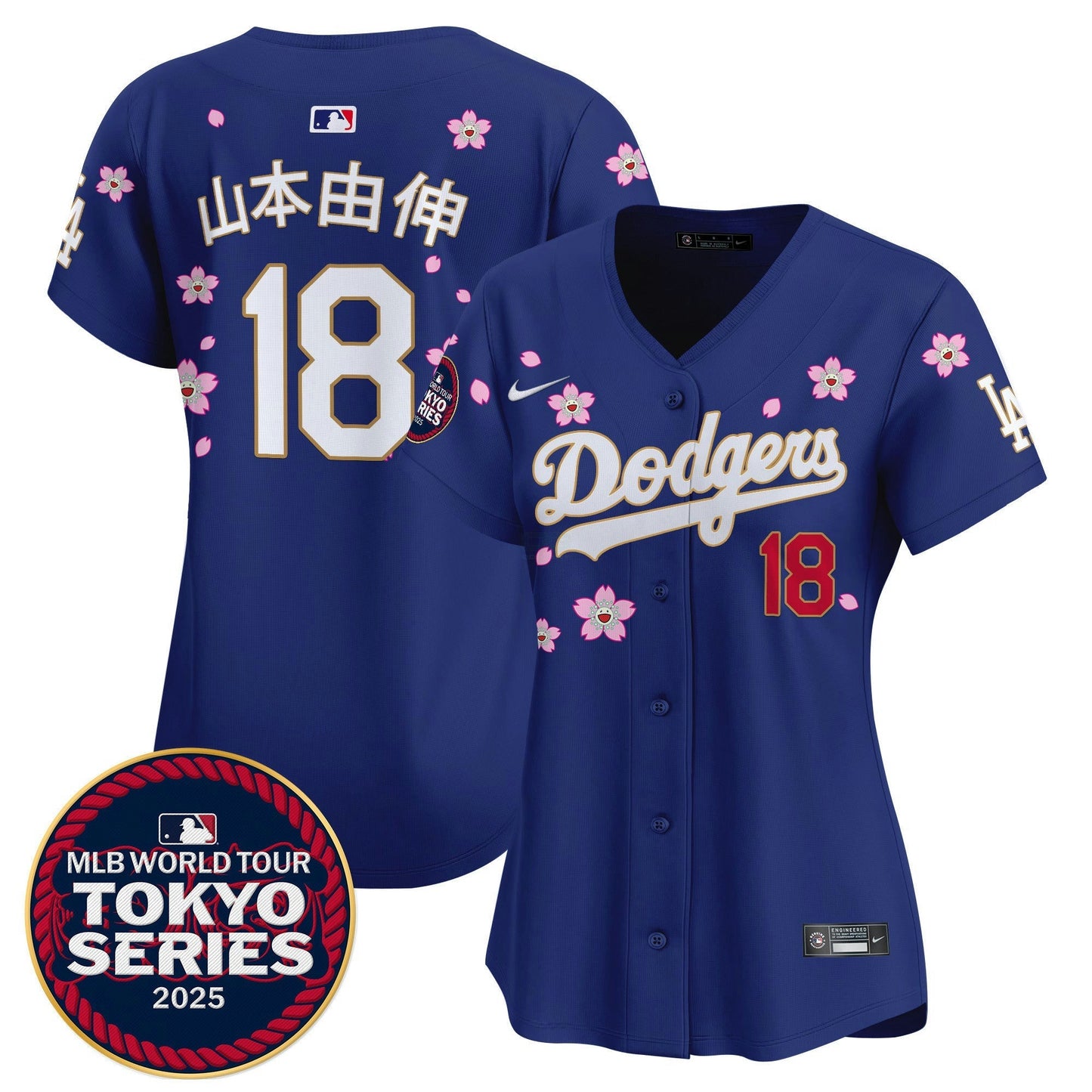 Camisa MLB Women’s Tokyo Series 2025 Dourada Trim Vapor Premier Limited Jersey – Stitched