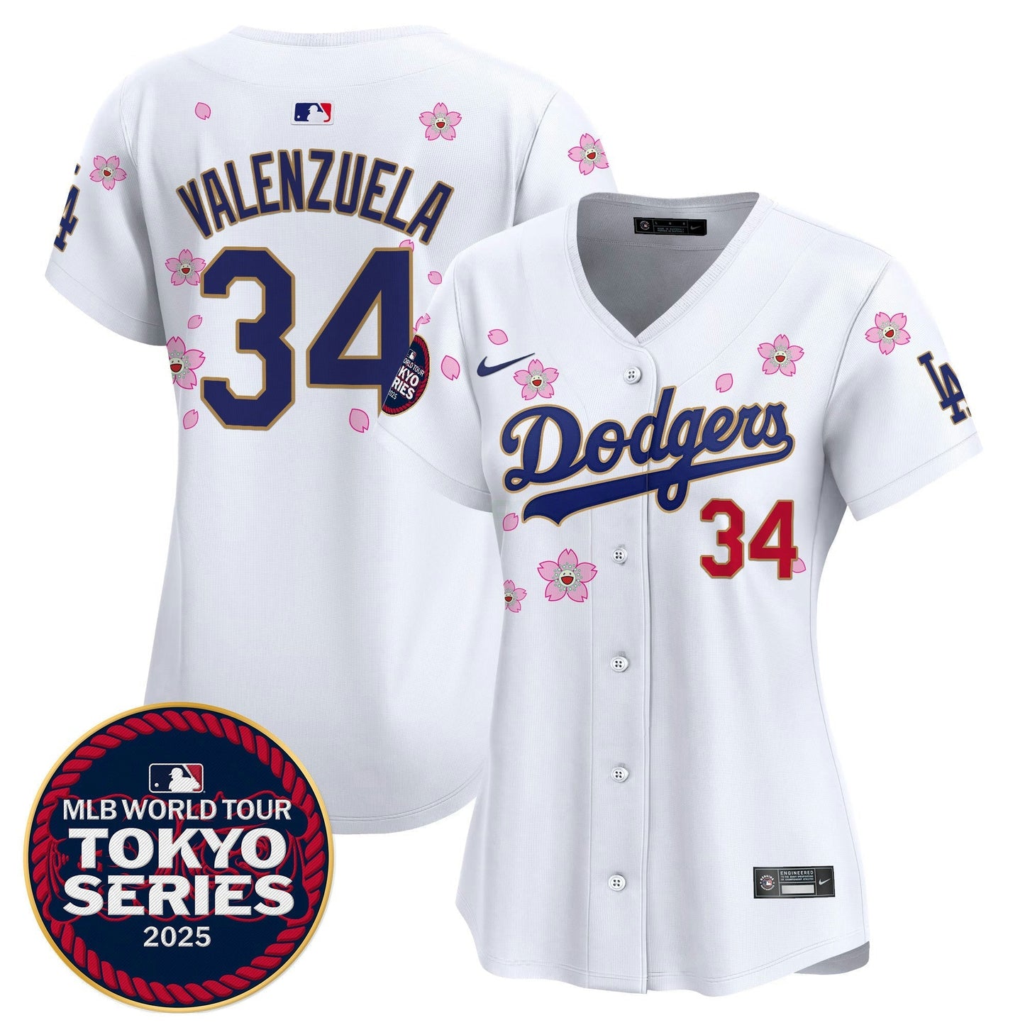 Camisa MLB Women’s Tokyo Series 2025 Dourada Trim Vapor Premier Limited Jersey – Stitched